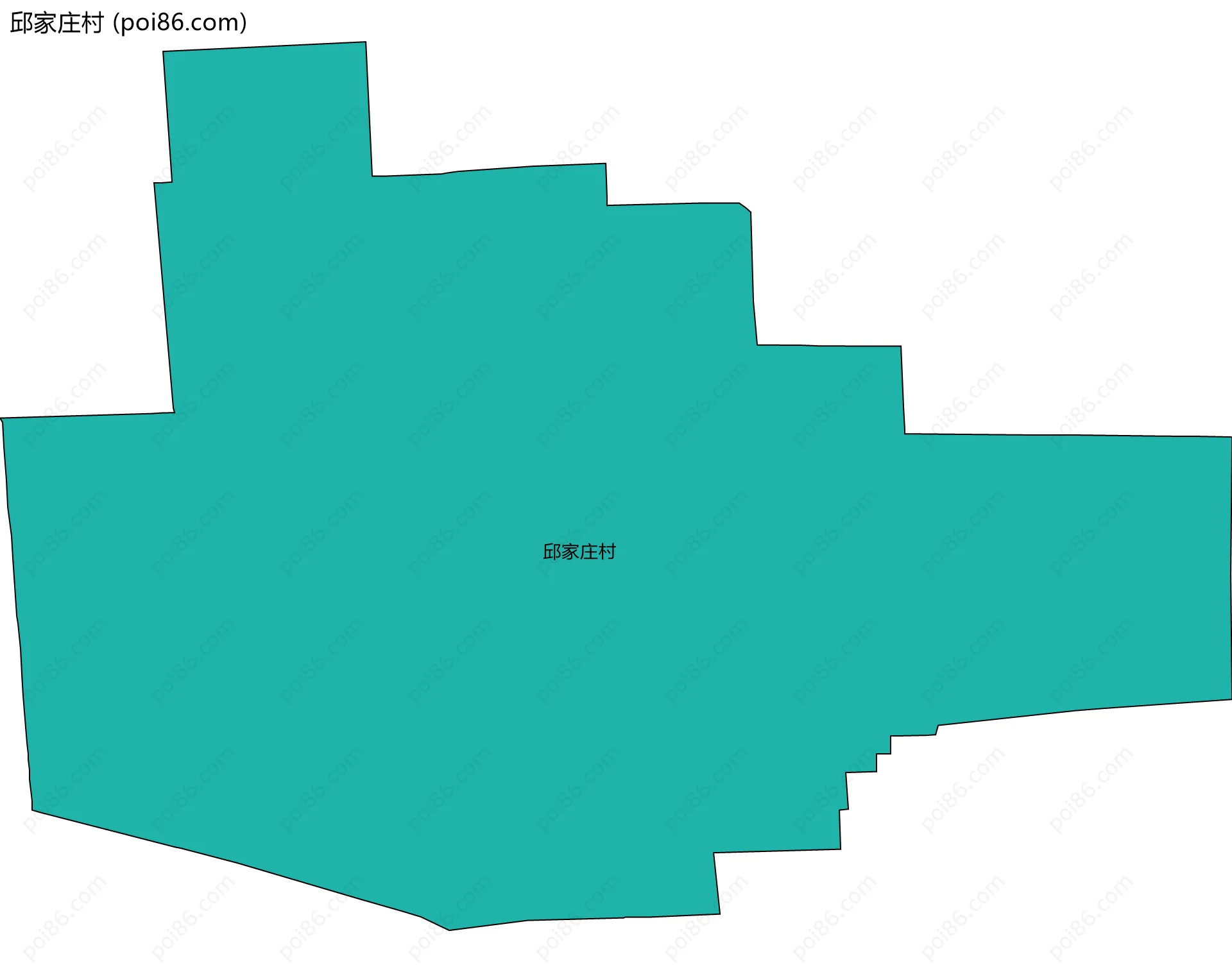 邱家庄村边界地图