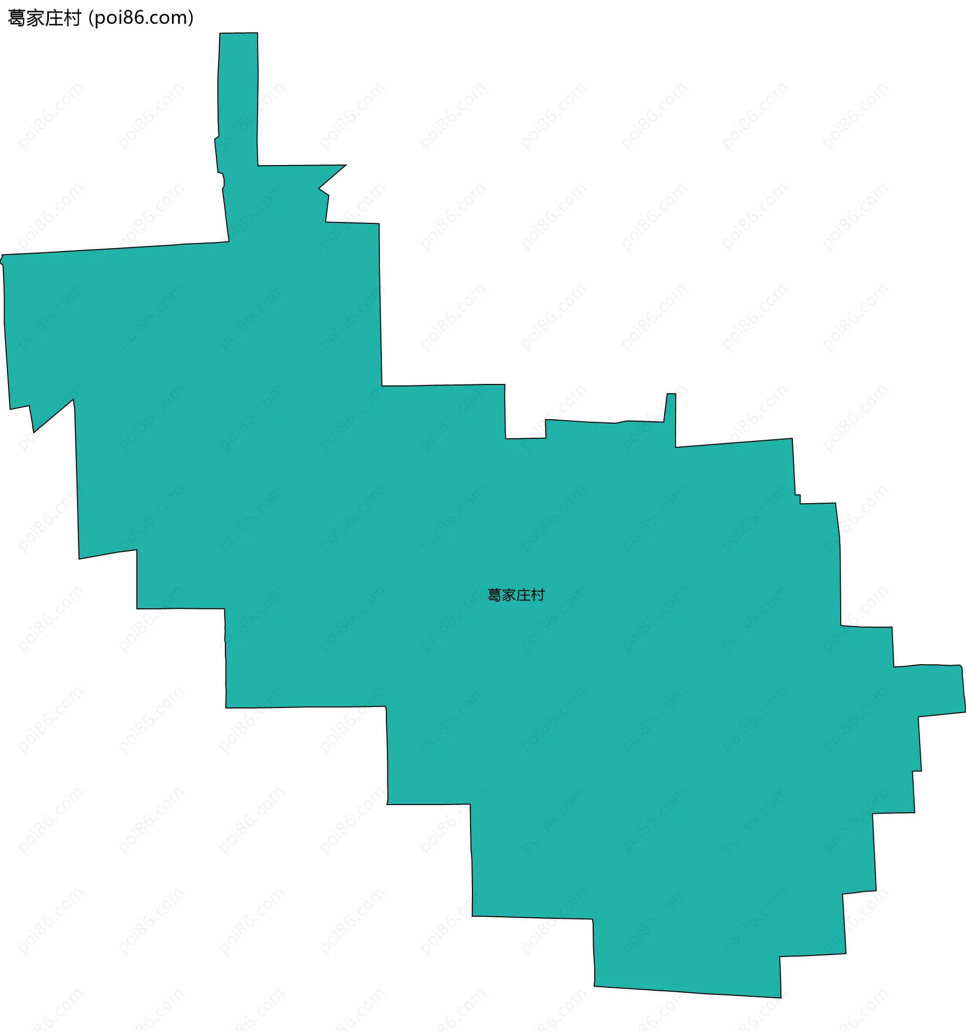 葛家庄村边界地图