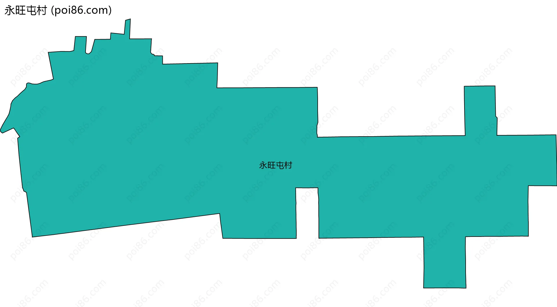 永旺屯村边界地图