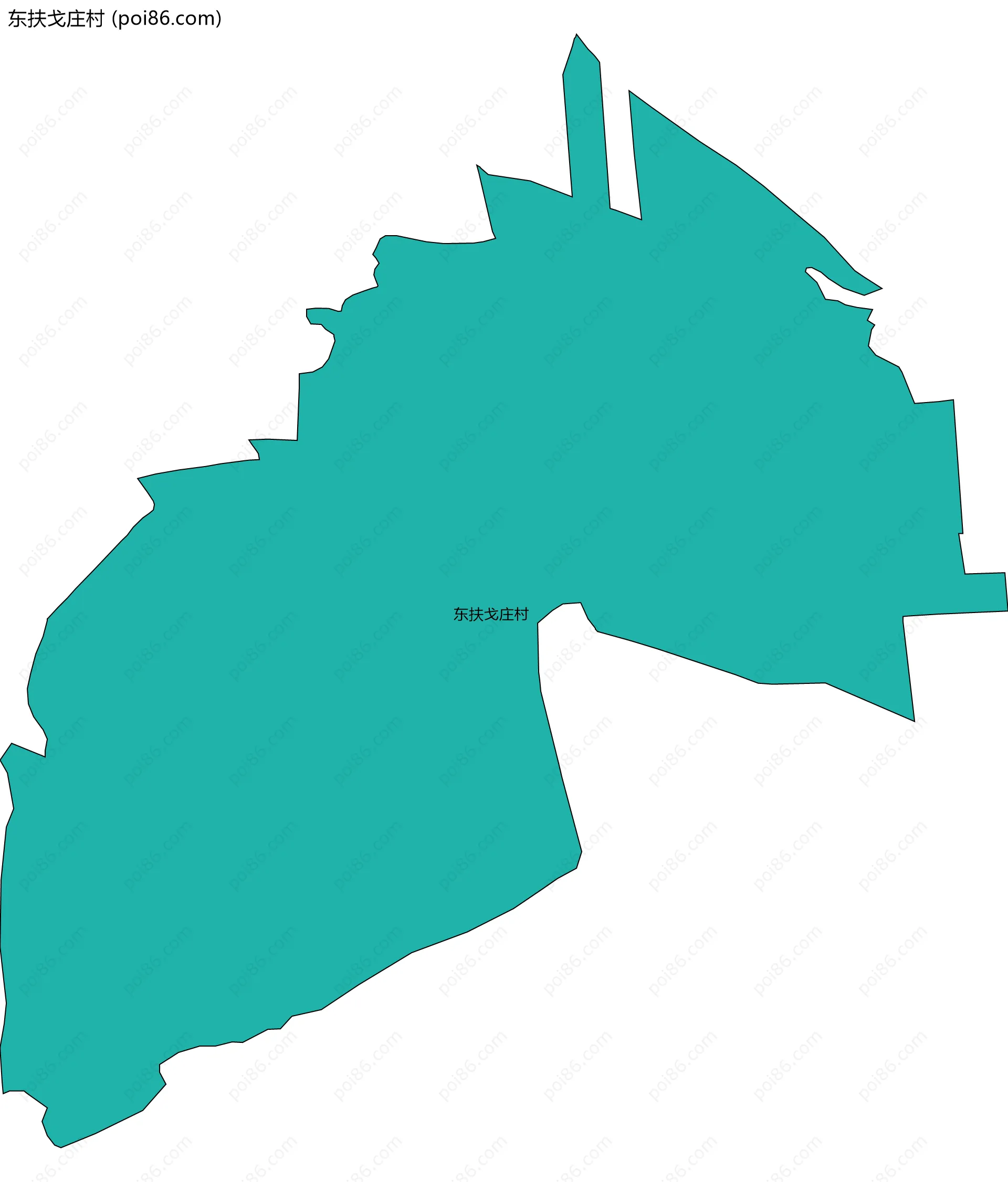 东扶戈庄村边界地图