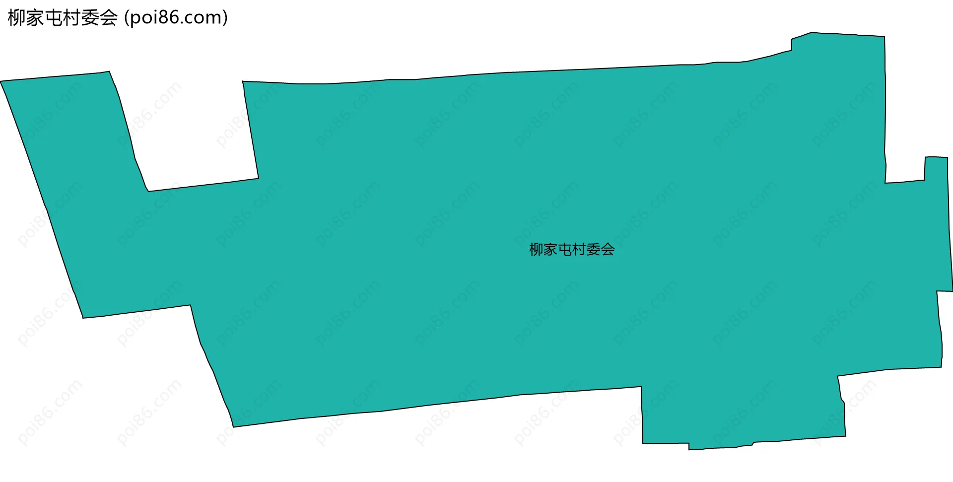 柳家屯村委会边界地图