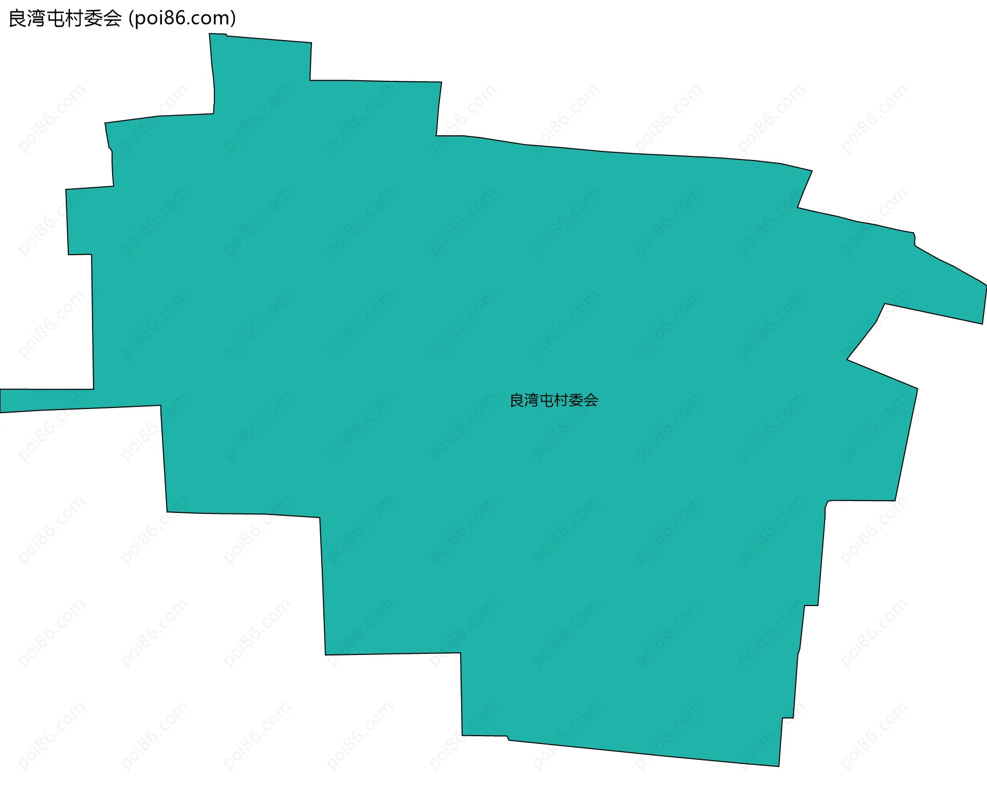 良湾屯村委会边界地图