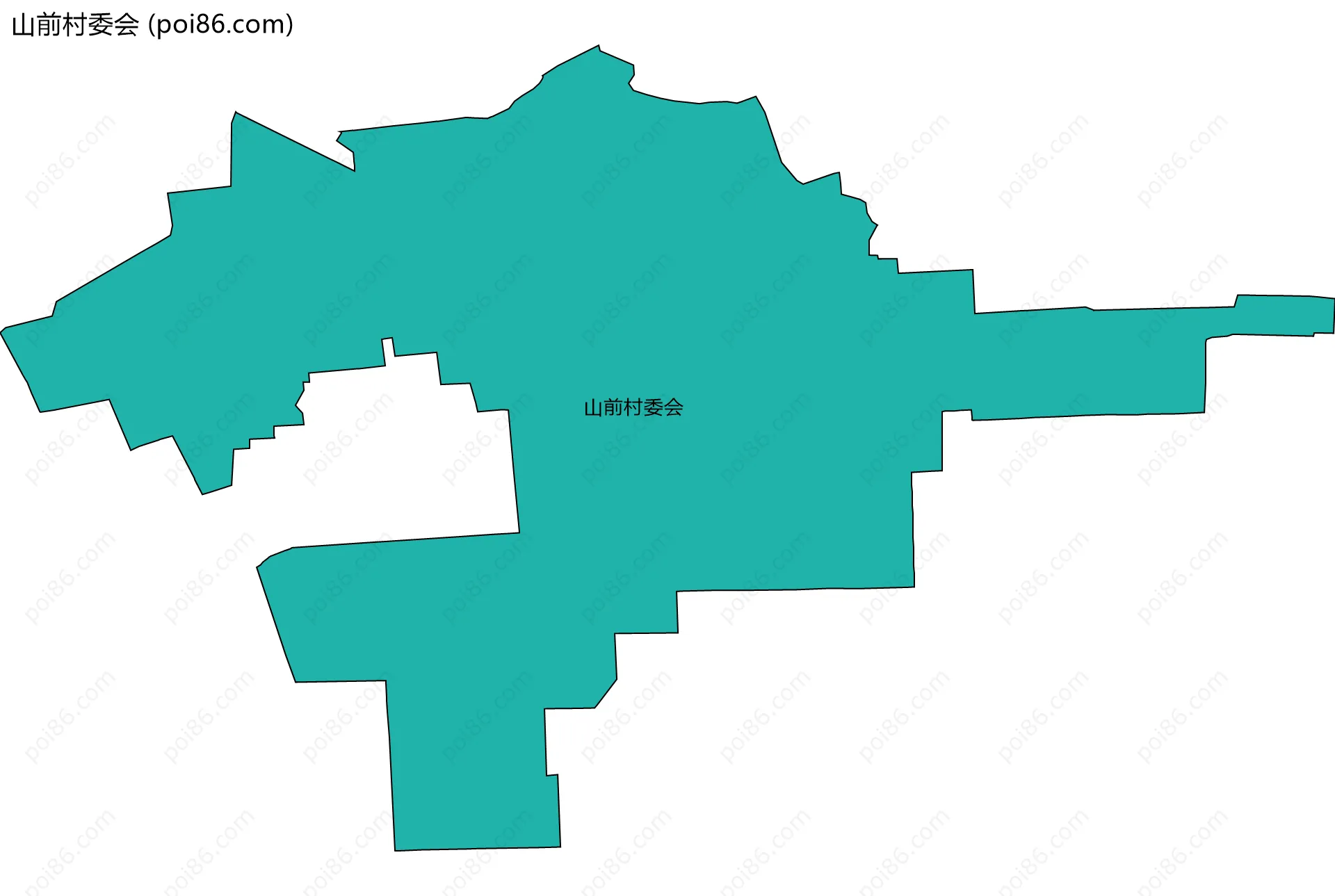 山前村委会边界地图