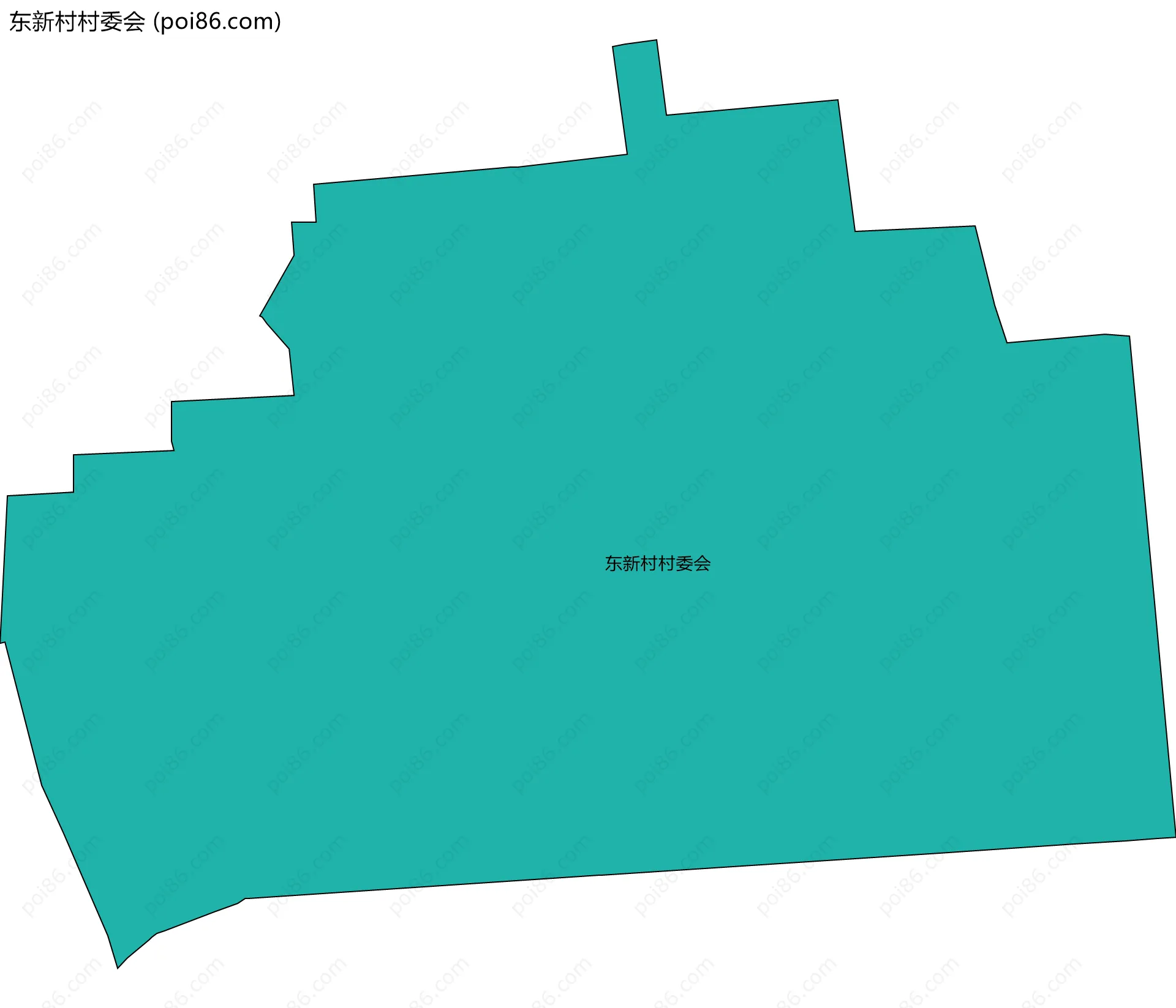 东新村村委会边界地图