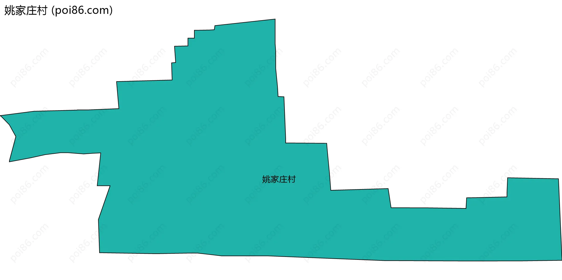 姚家庄村边界地图