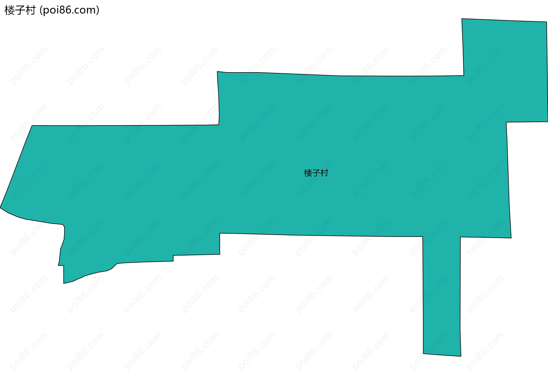 楼子村边界地图