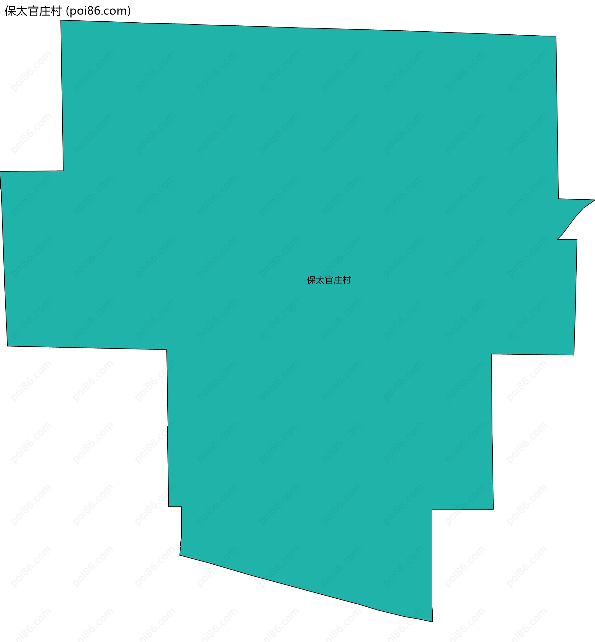 保太官庄村边界地图