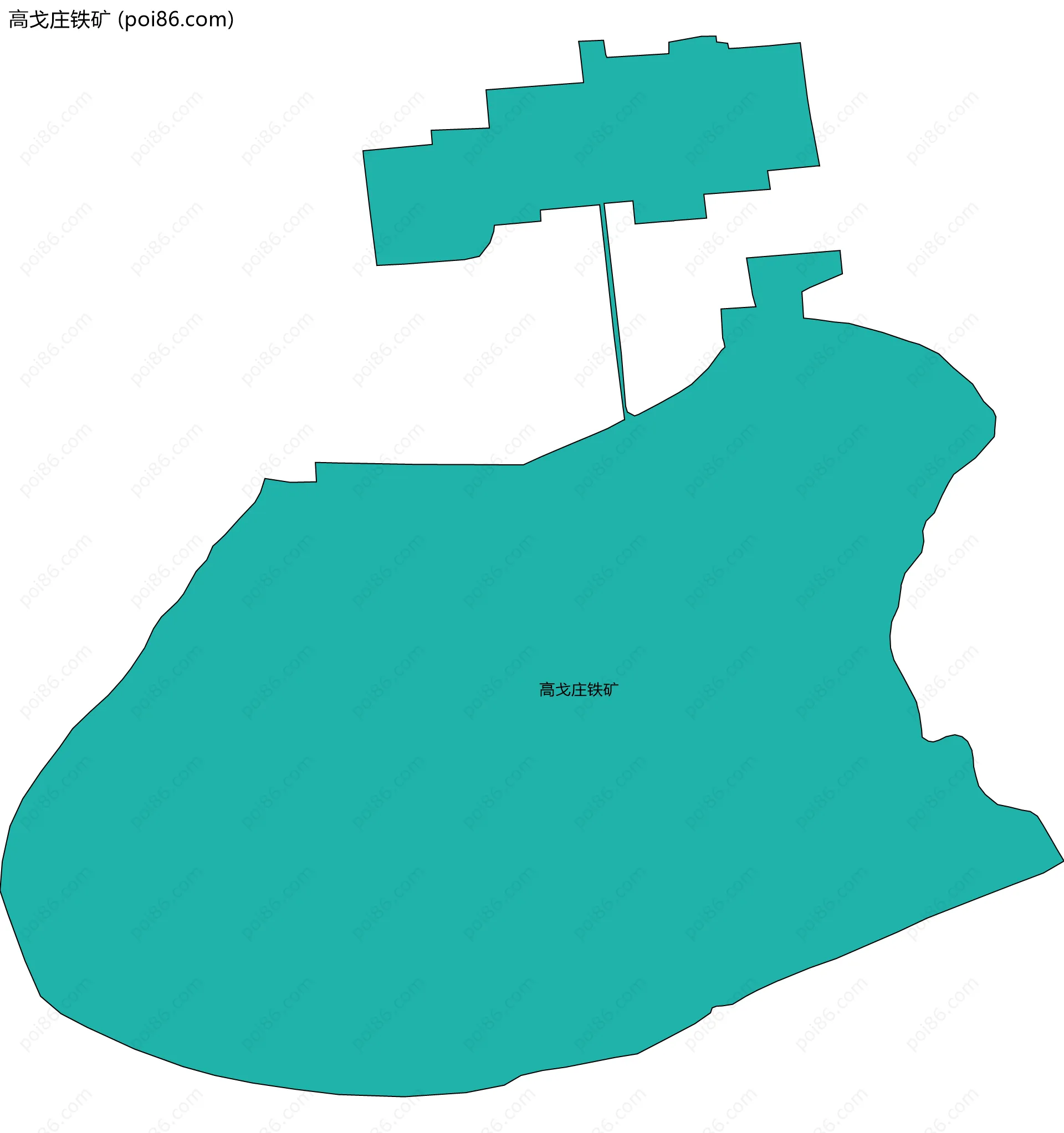 高戈庄铁矿边界地图