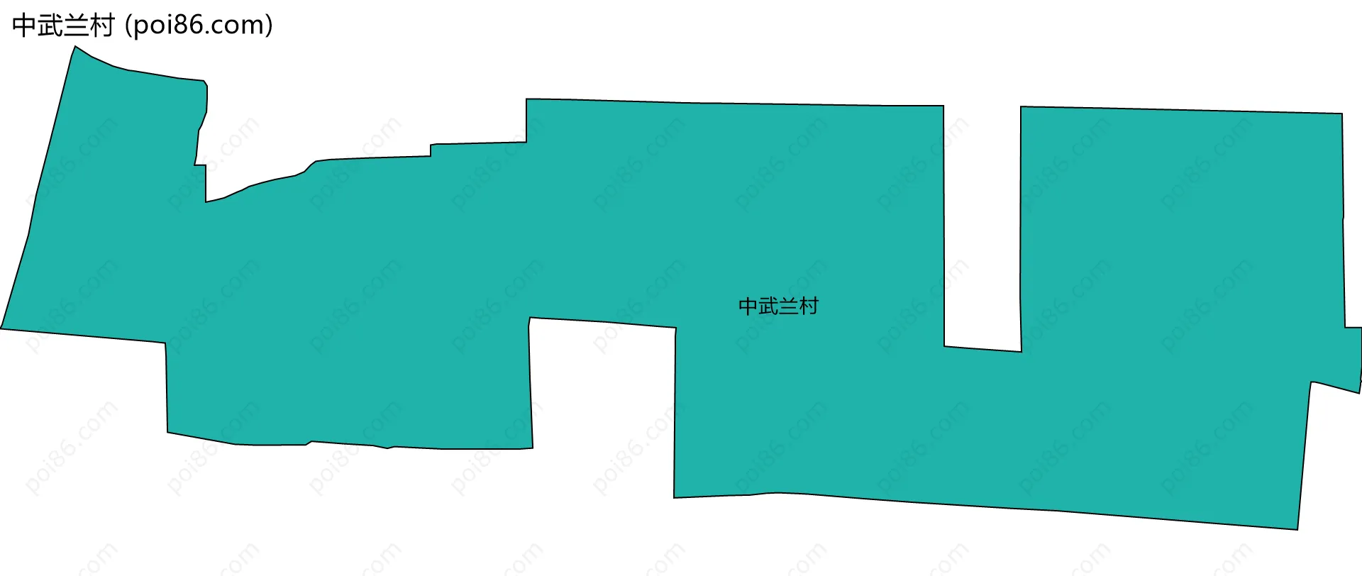 中武兰村边界地图