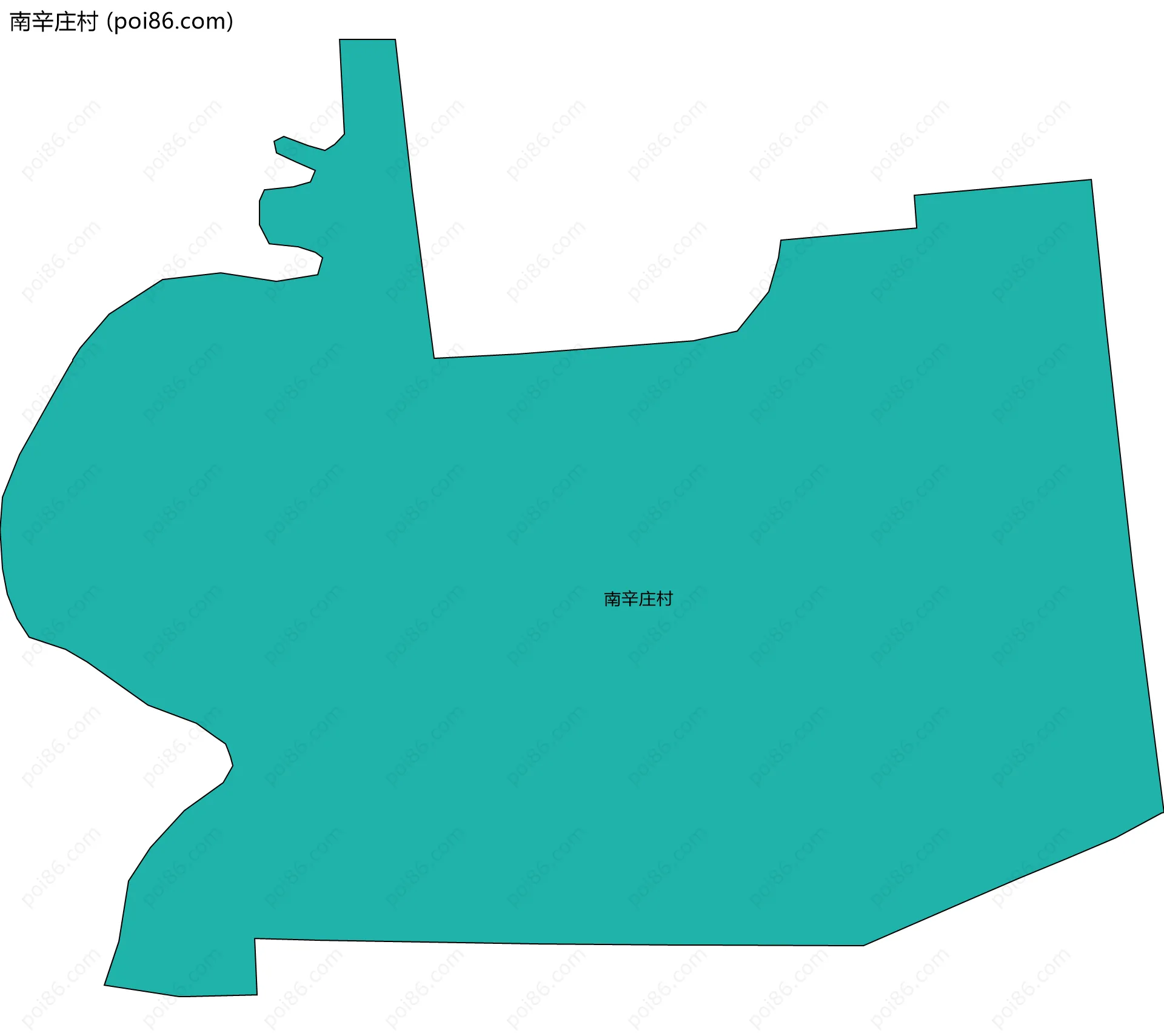 南辛庄村边界地图