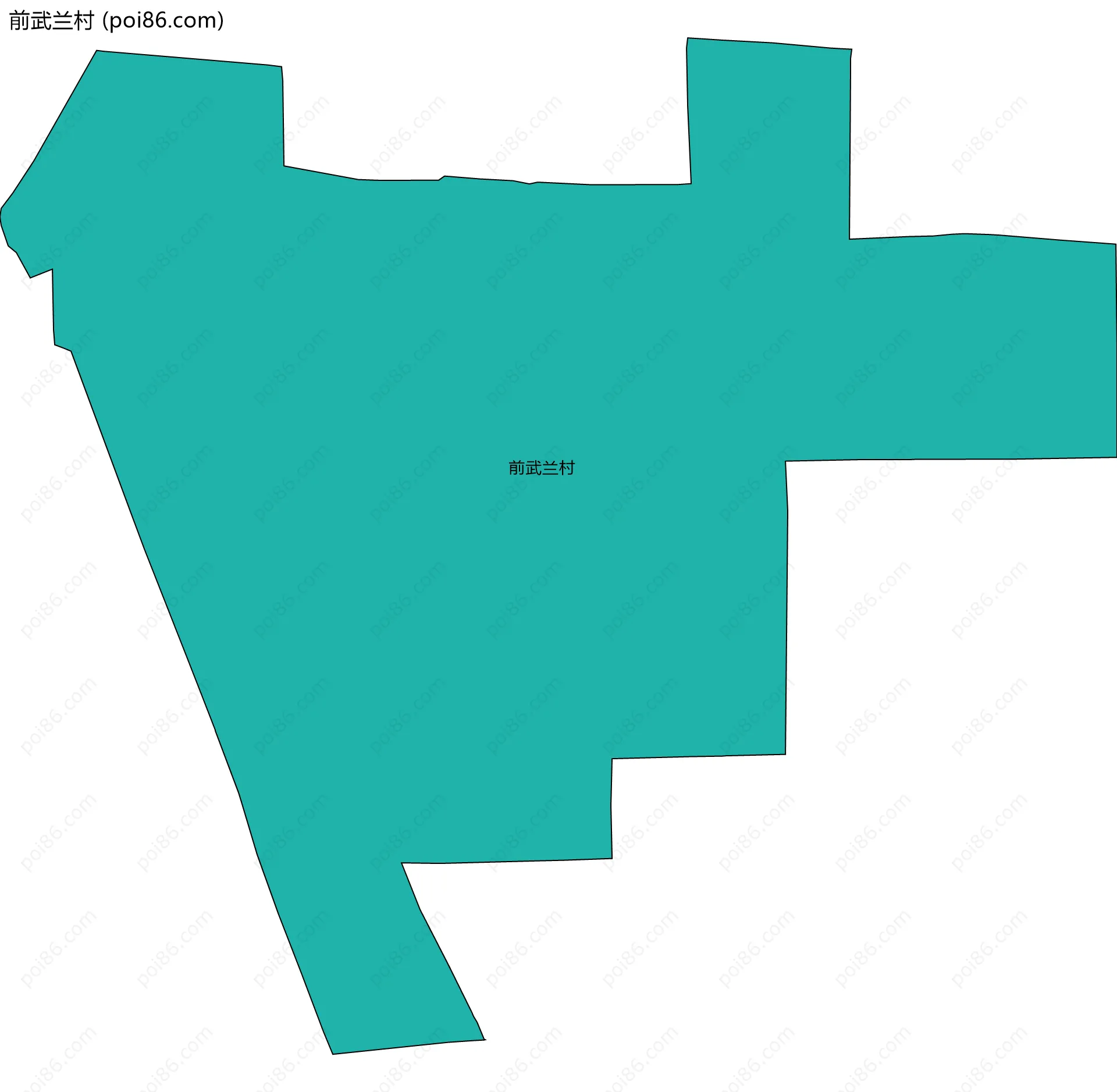前武兰村边界地图