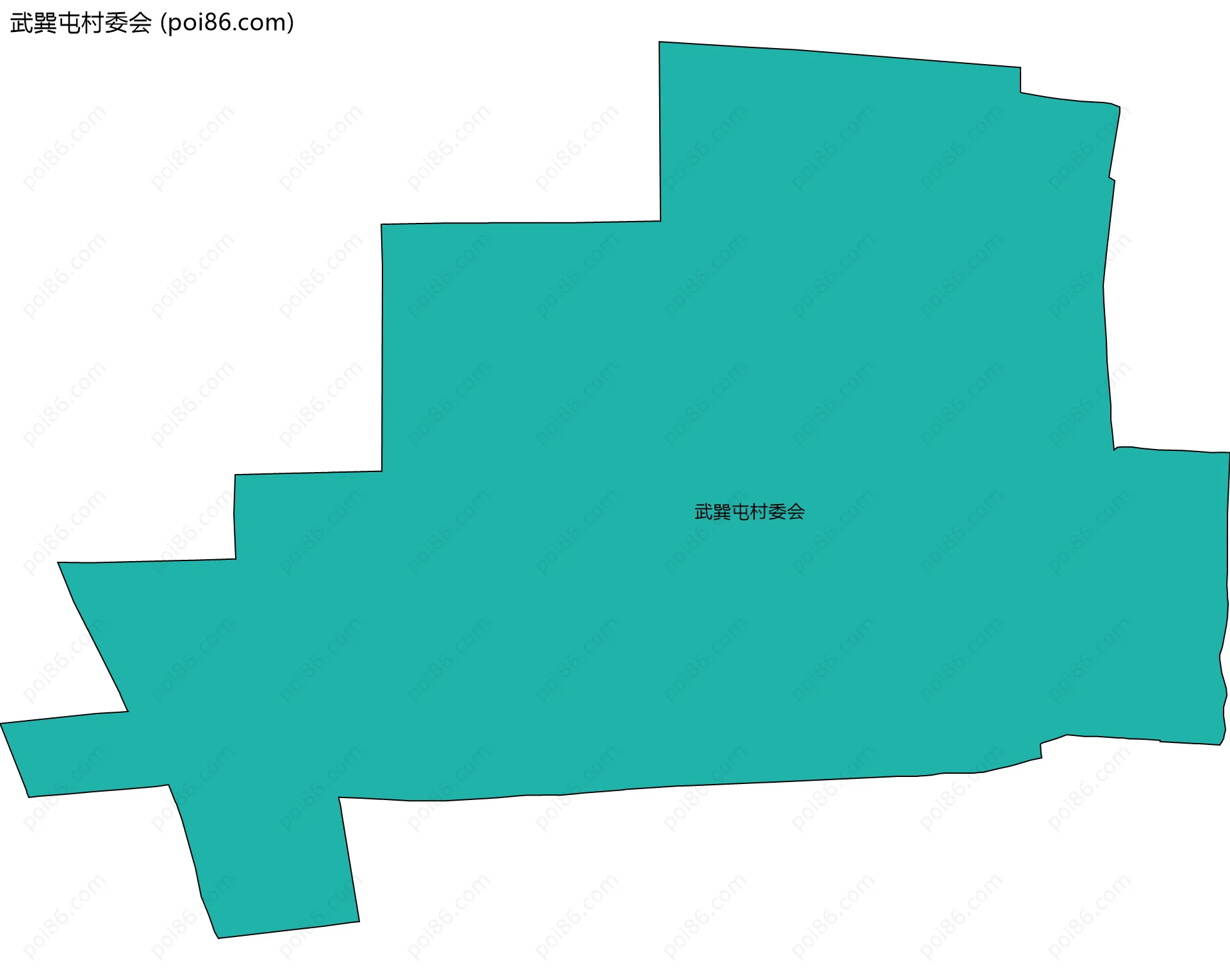 武巽屯村委会边界地图