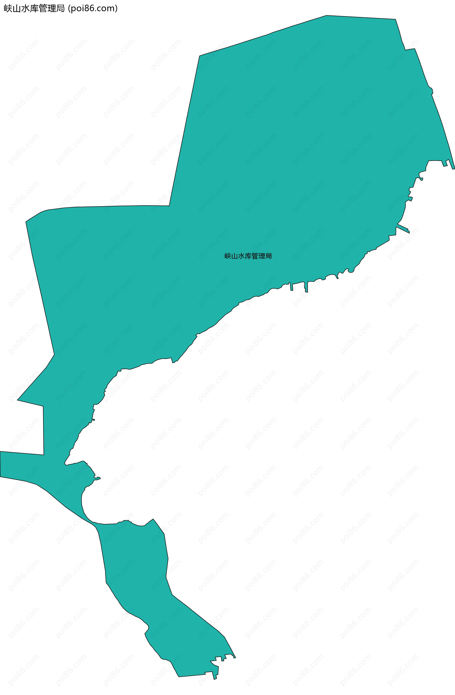峡山水库管理局边界地图