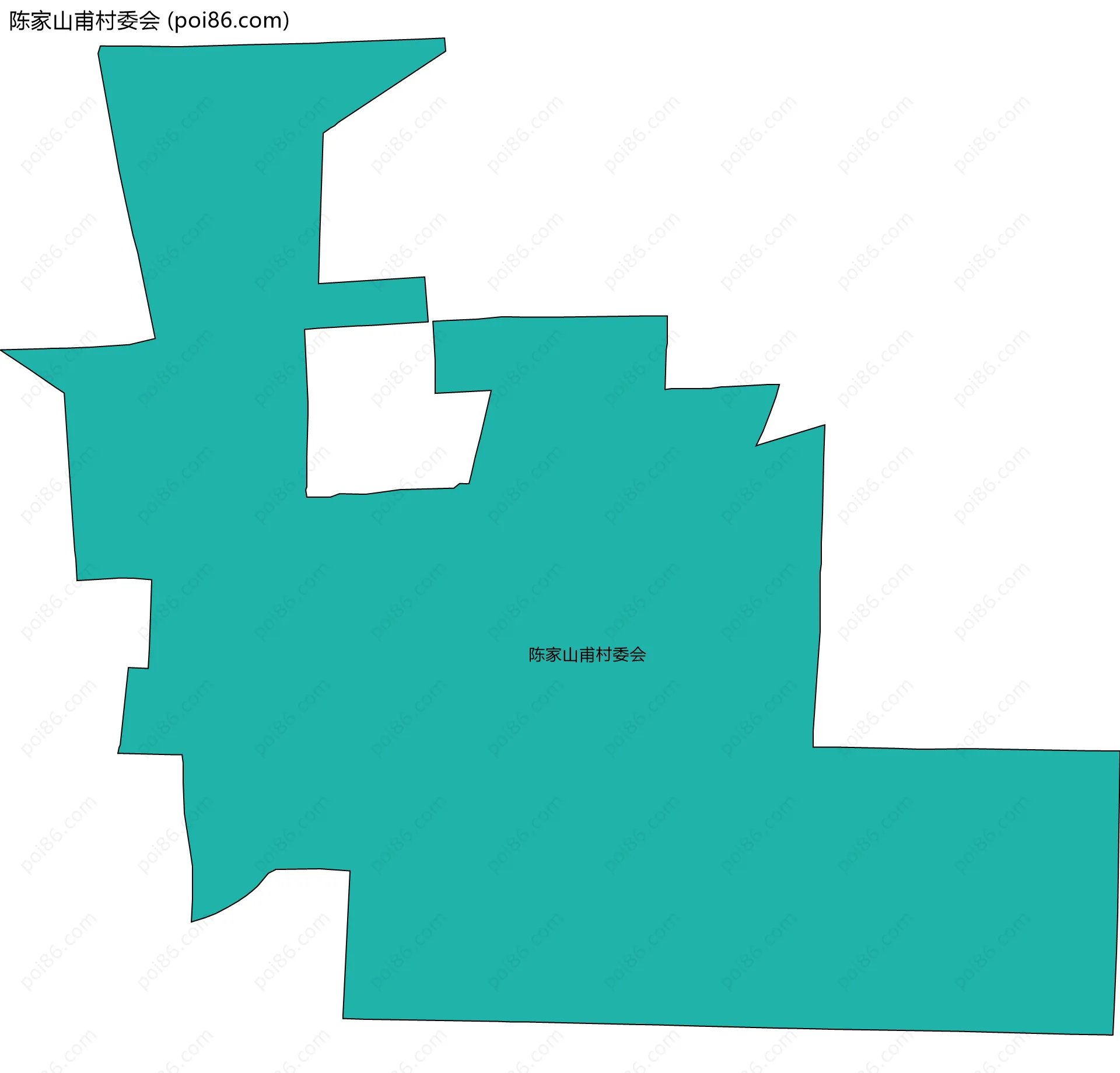 陈家山甫村委会边界地图