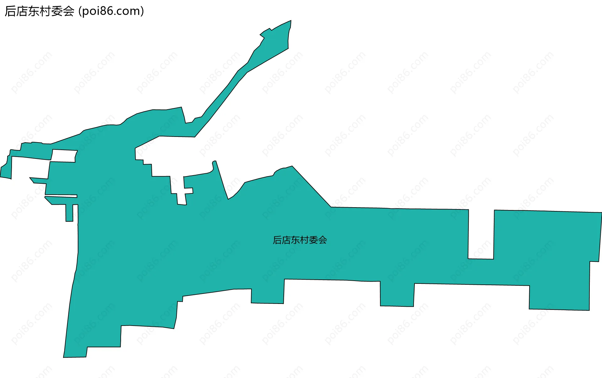 后店东村委会边界地图