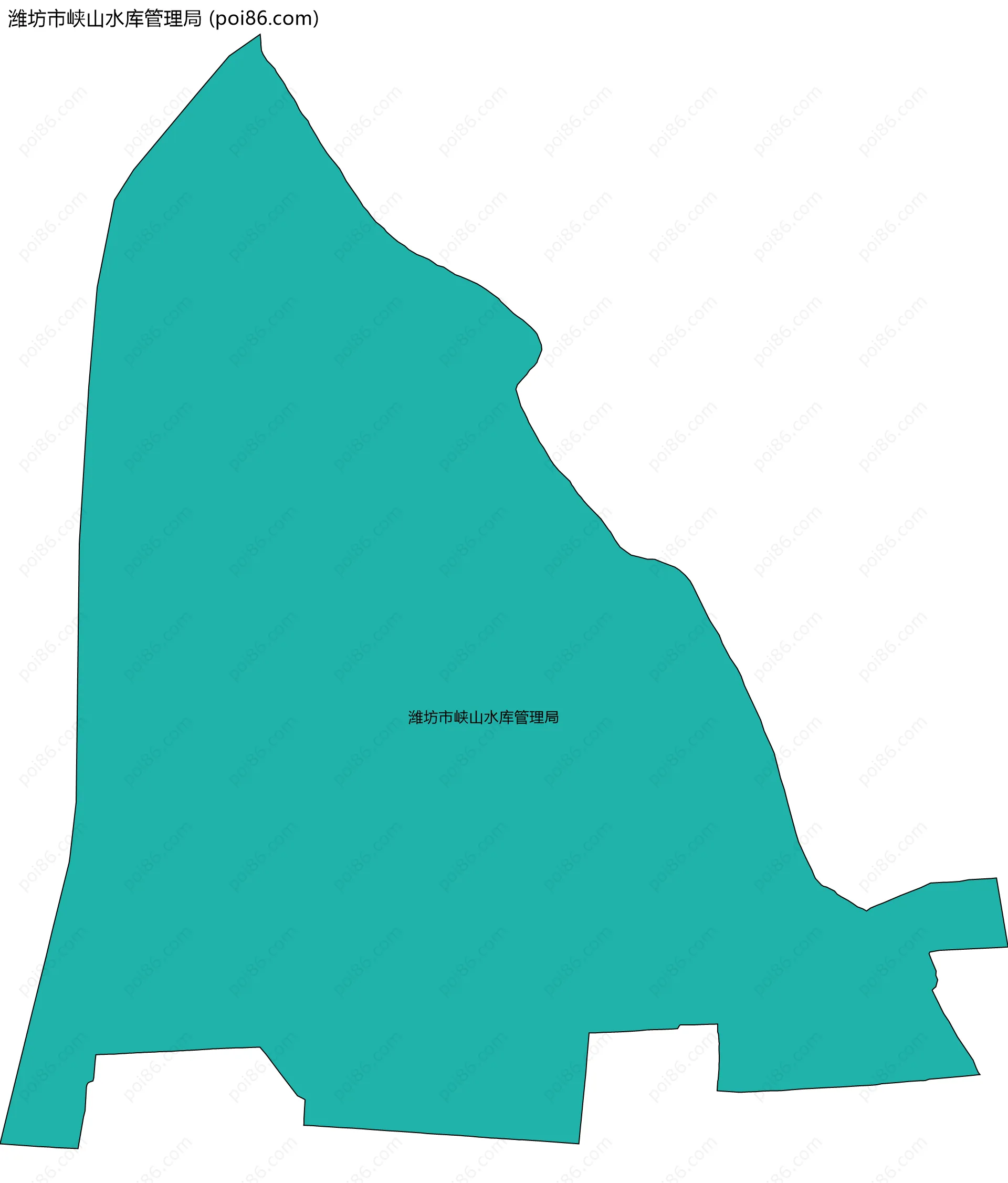 潍坊市峡山水库管理局边界地图