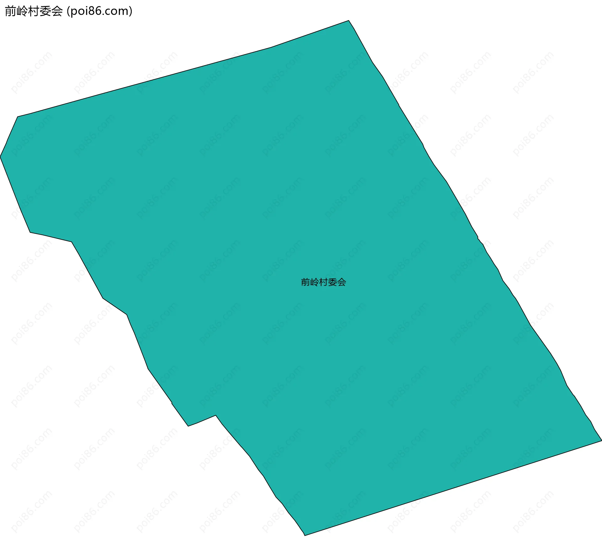 前岭村委会边界地图