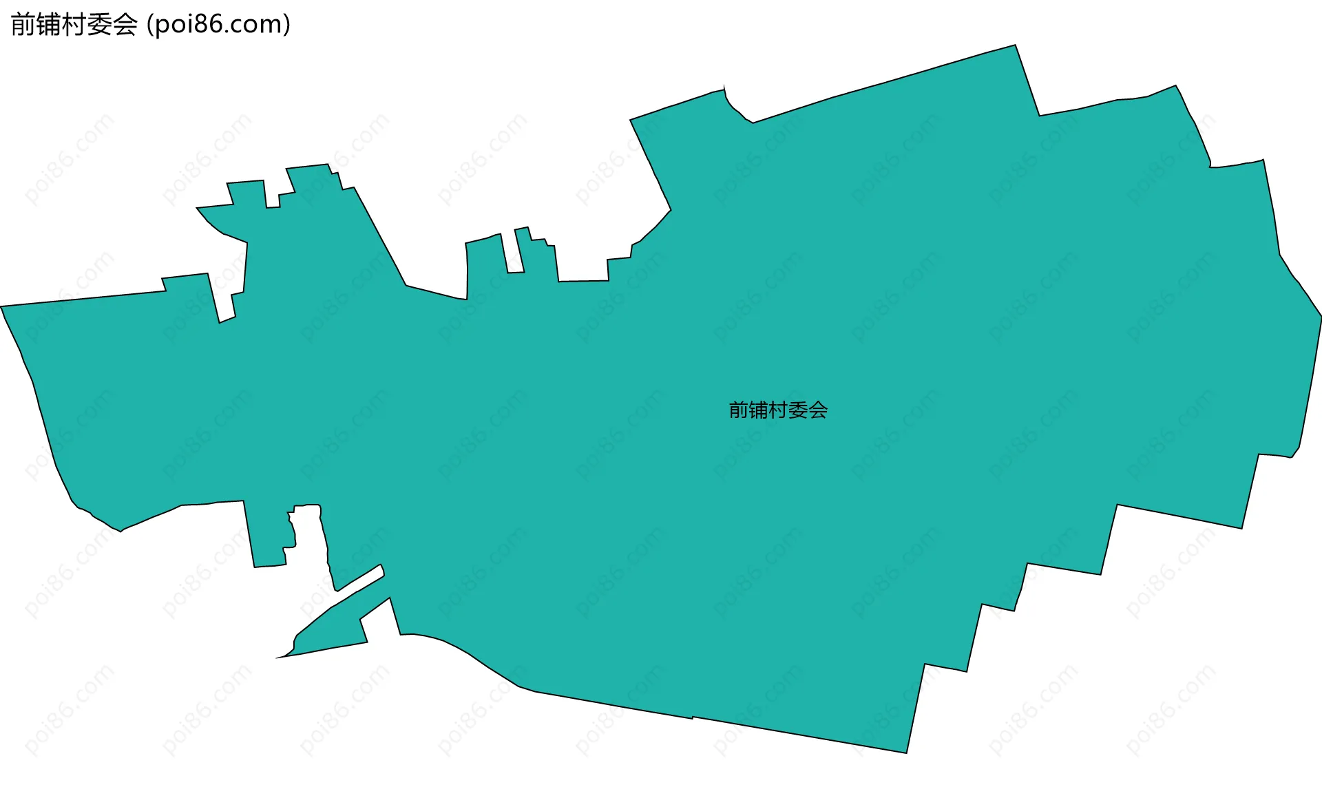 前铺村委会边界地图