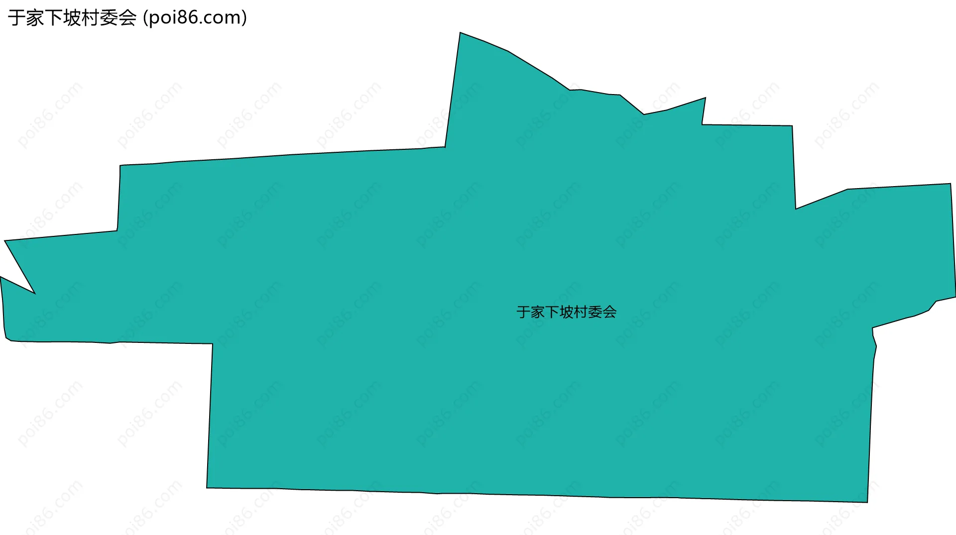 于家下坡村委会边界地图