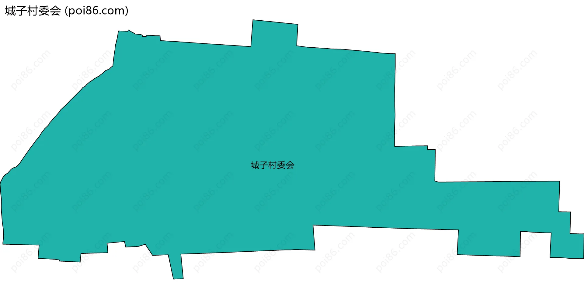 城子村委会边界地图