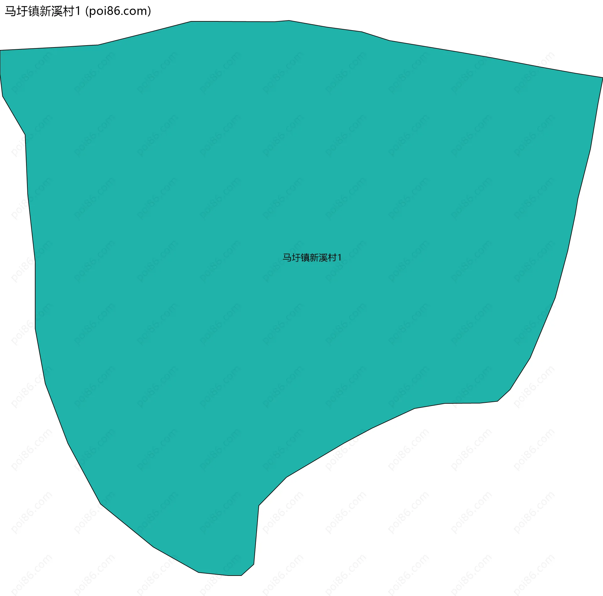 马圩镇新溪村1边界地图