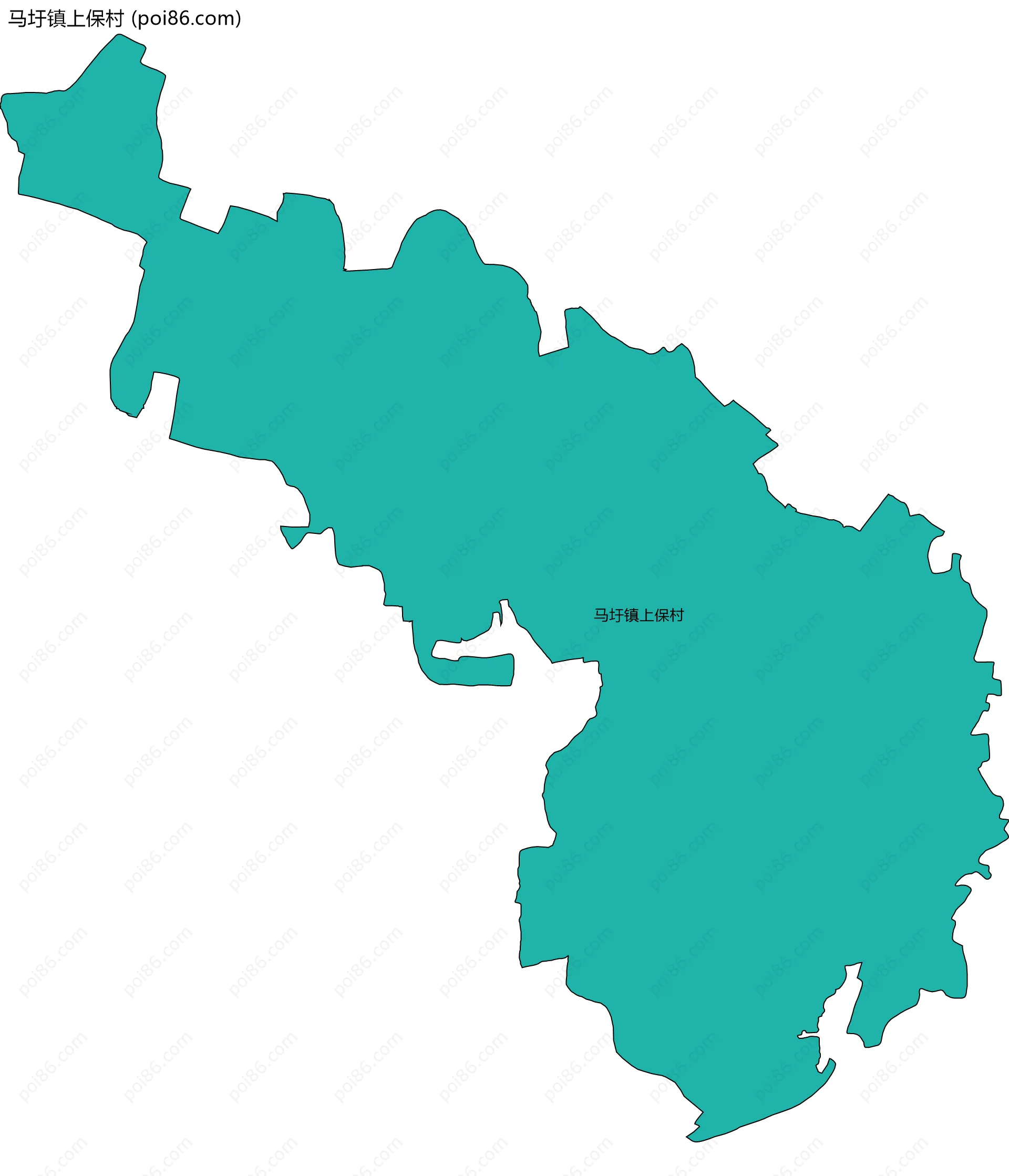 马圩镇上保村边界地图