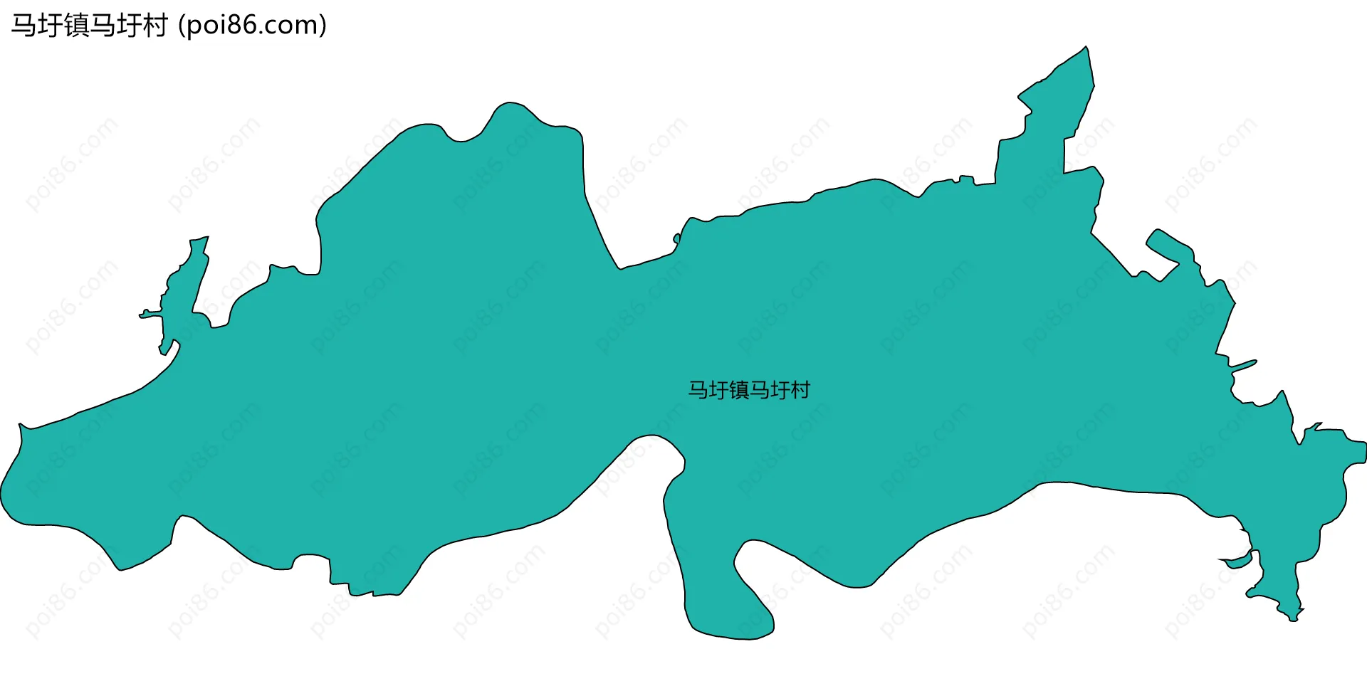 马圩镇马圩村边界地图