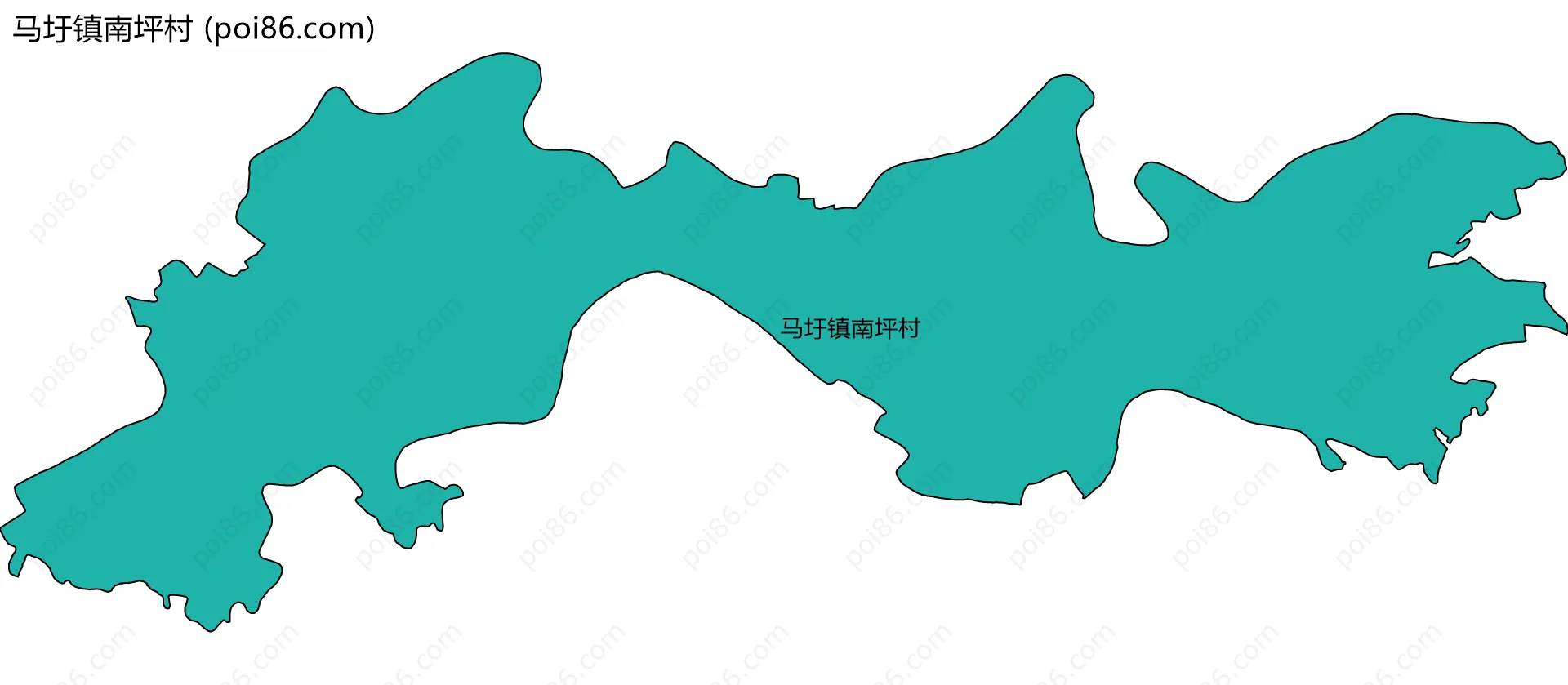 马圩镇南坪村边界地图