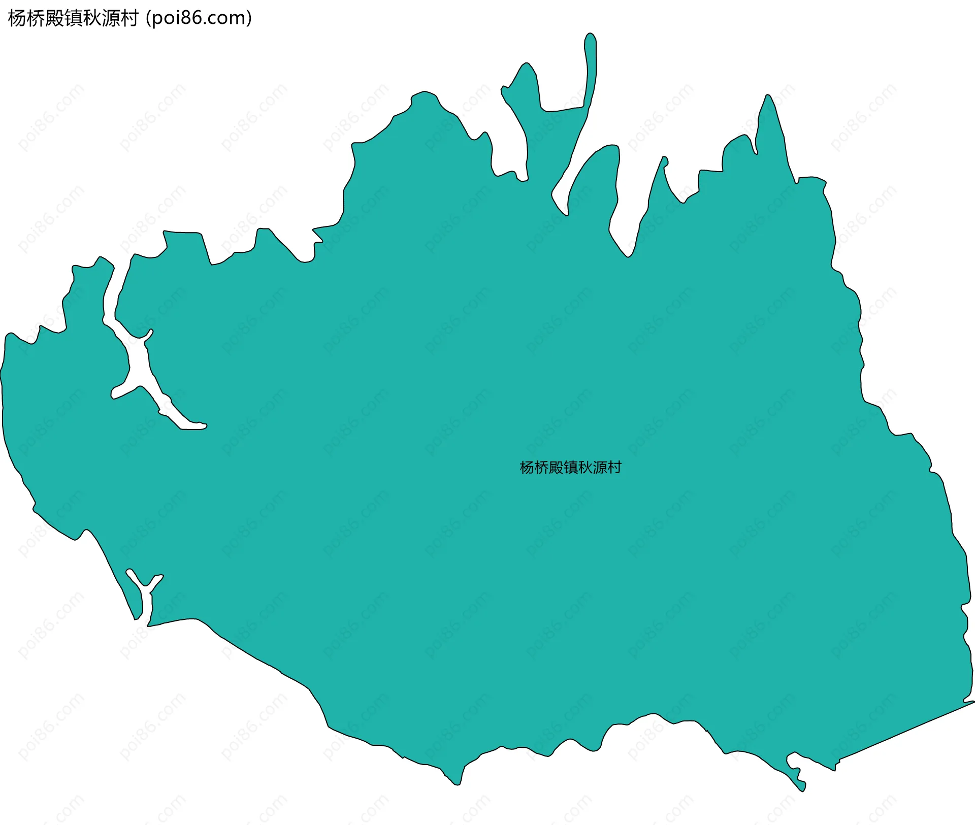 杨桥殿镇秋源村边界地图
