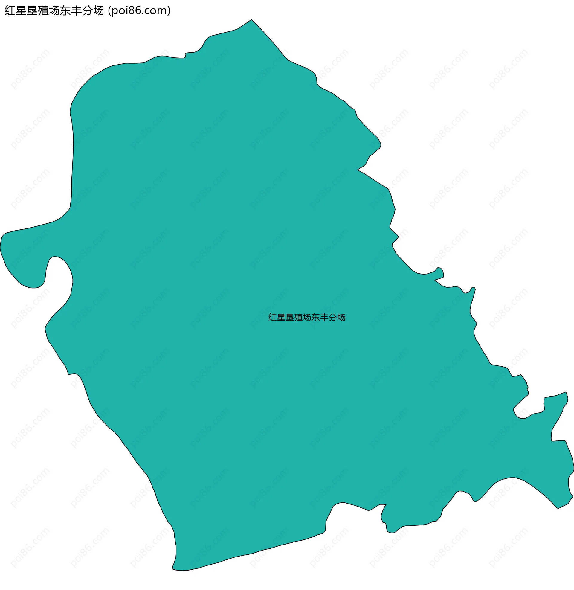 红星垦殖场东丰分场边界地图