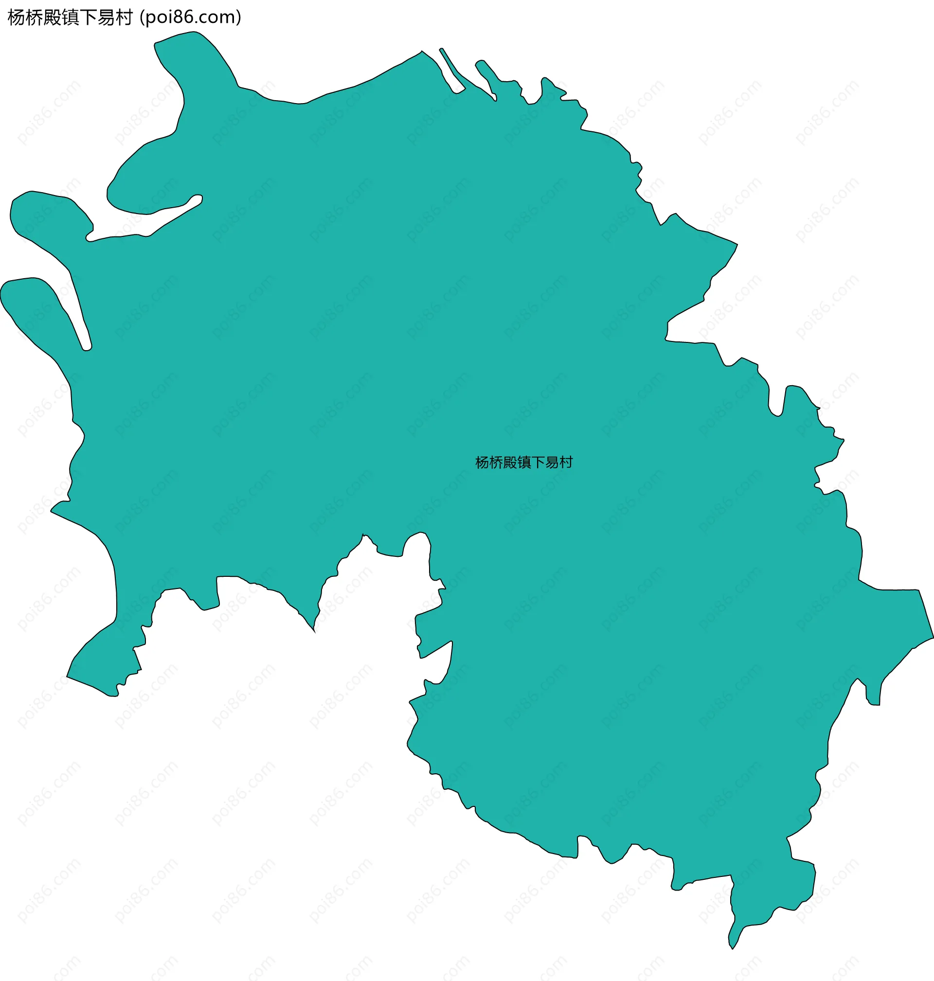 杨桥殿镇下易村边界地图