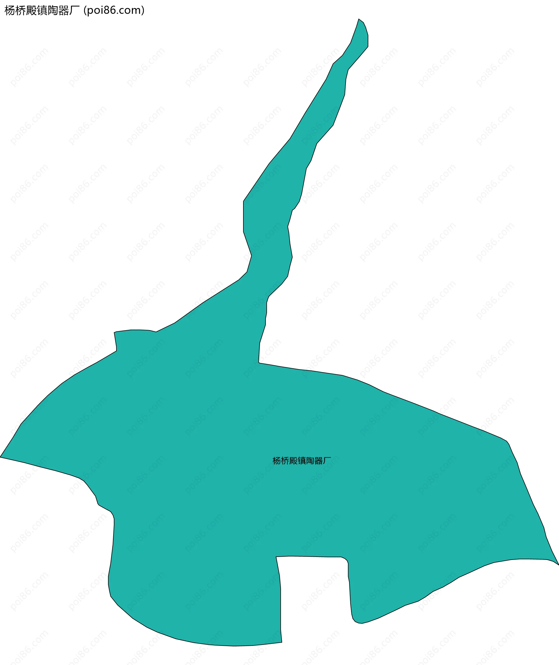 杨桥殿镇陶器厂边界地图