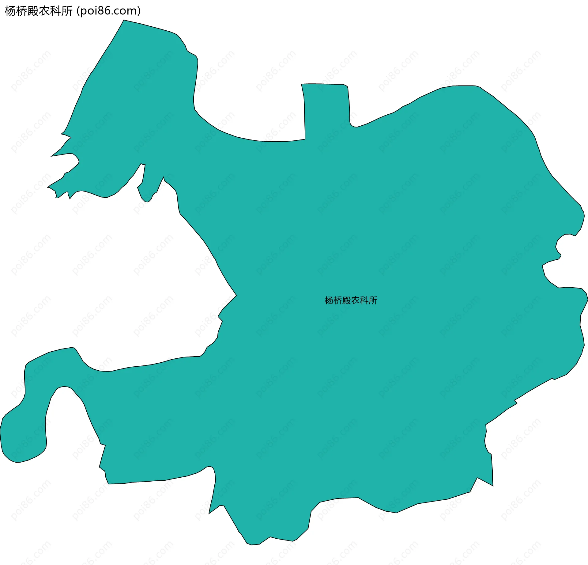 杨桥殿农科所边界地图
