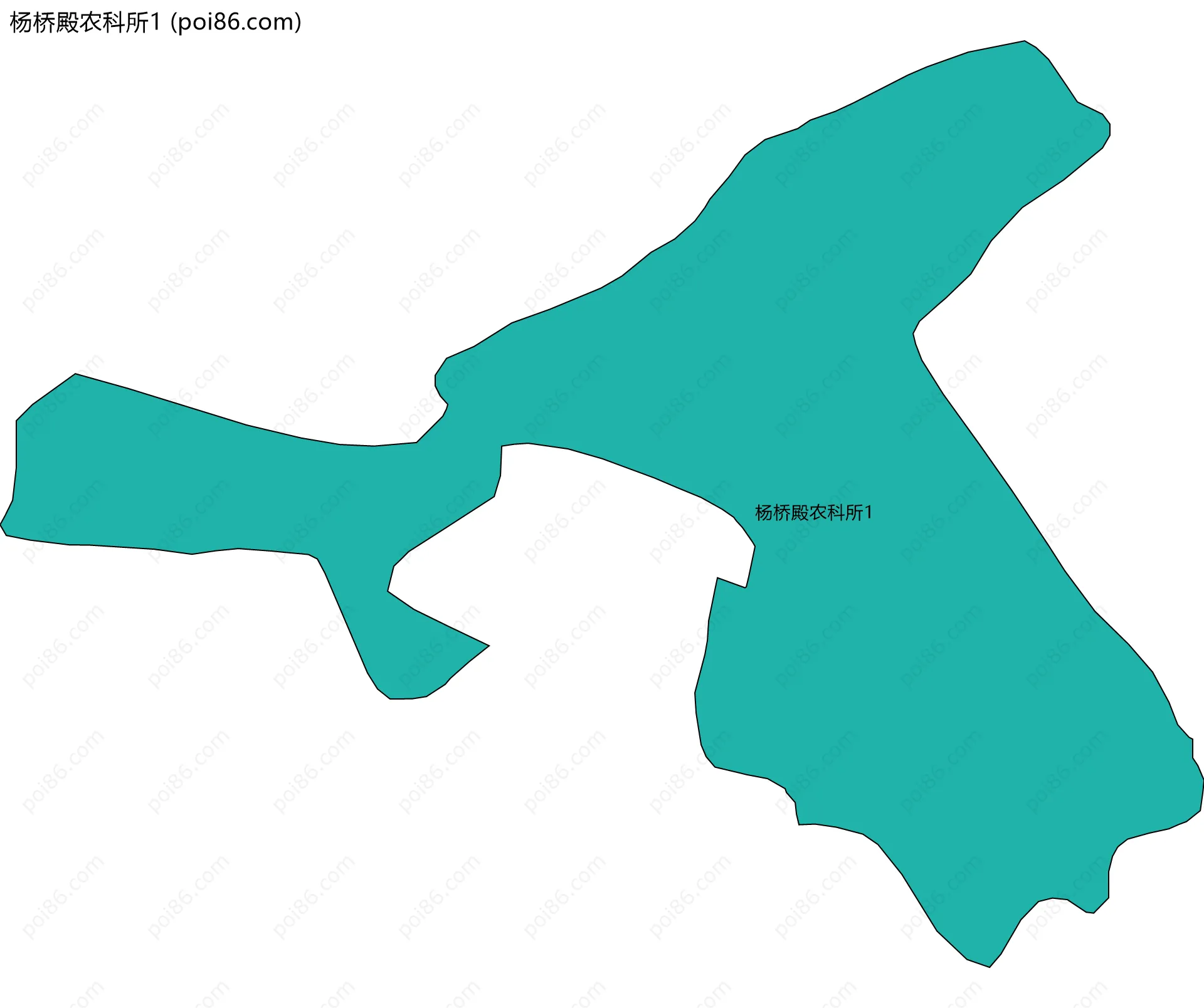 杨桥殿农科所1边界地图