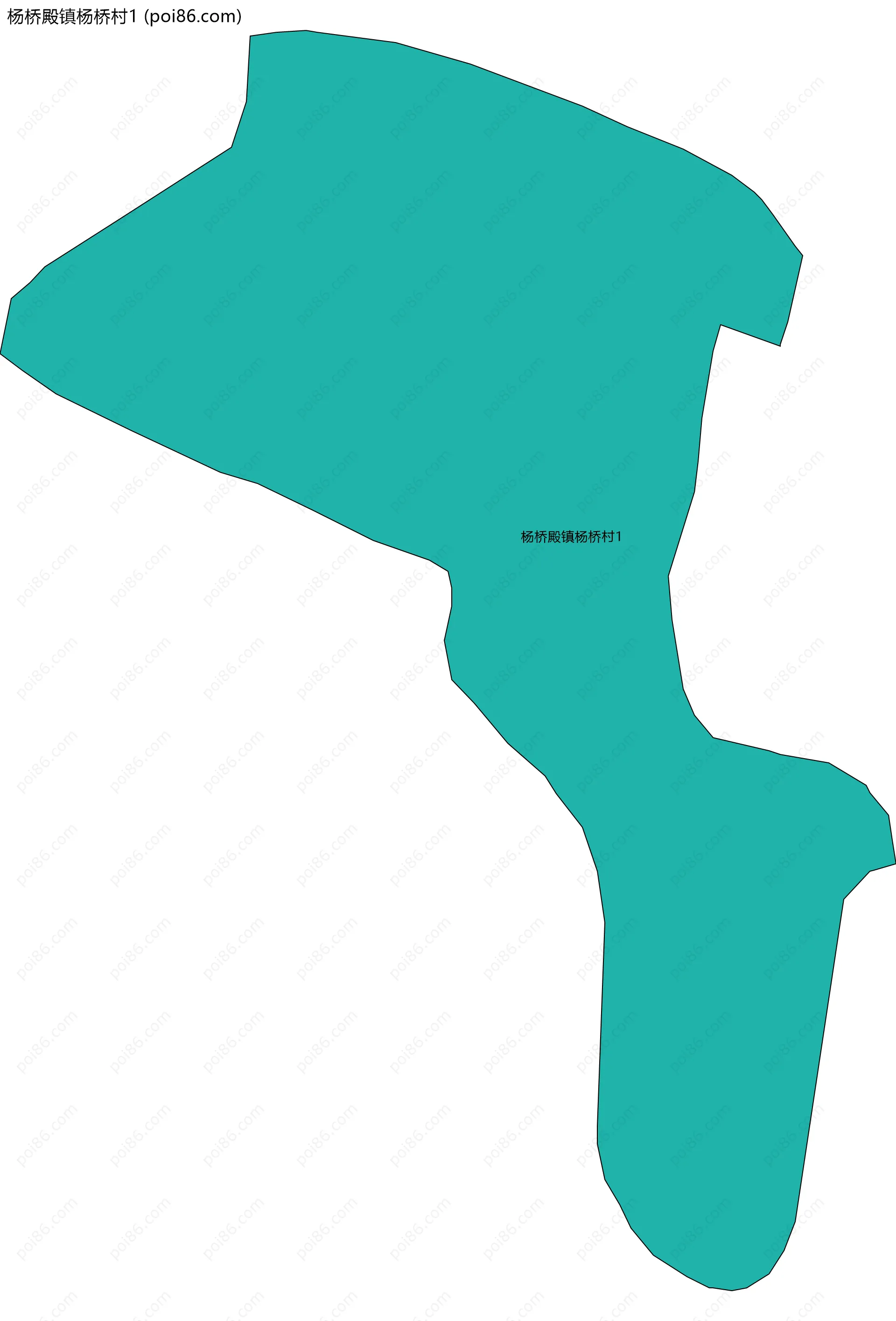 杨桥殿镇杨桥村1边界地图