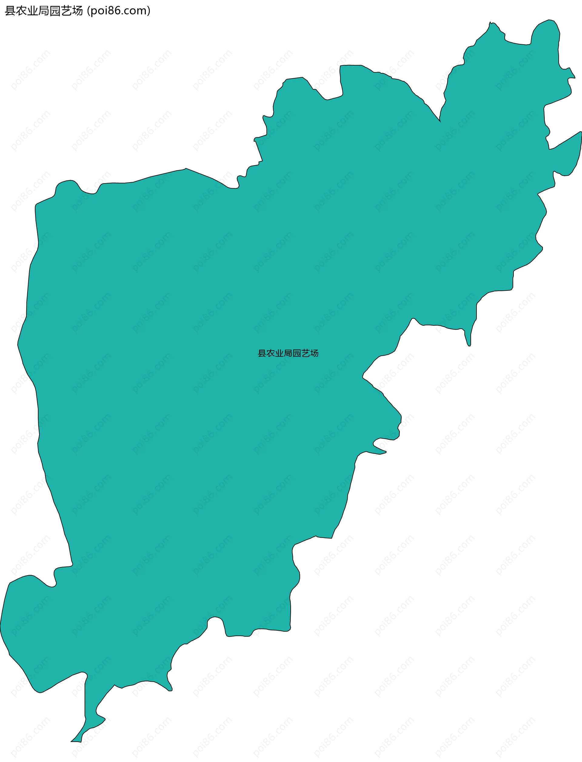 县农业局园艺场边界地图