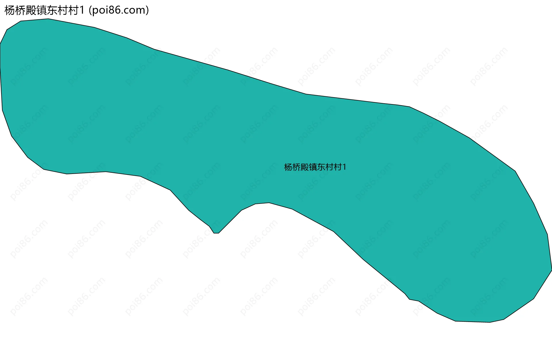 杨桥殿镇东村村1边界地图