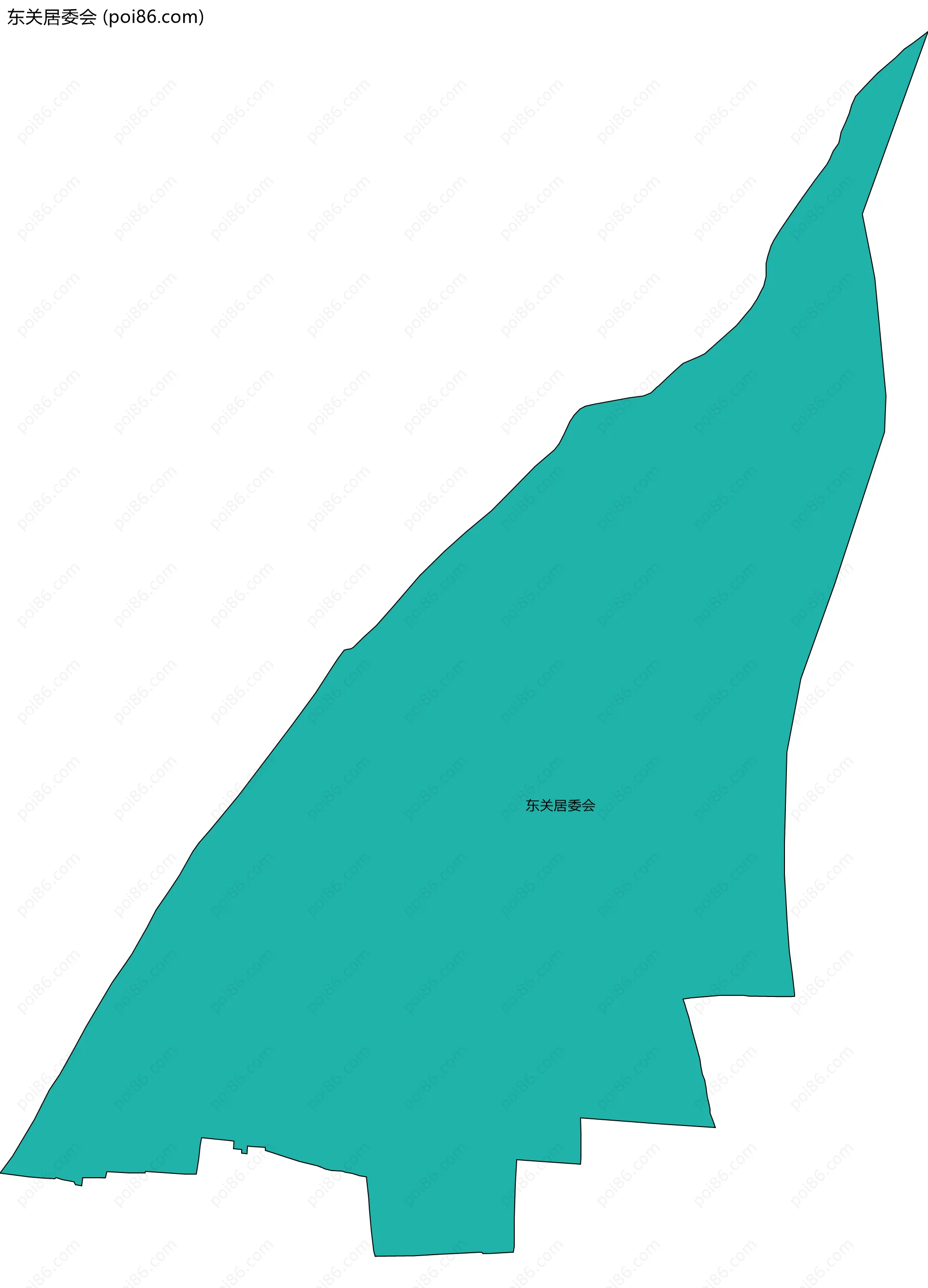 东关居委会边界地图