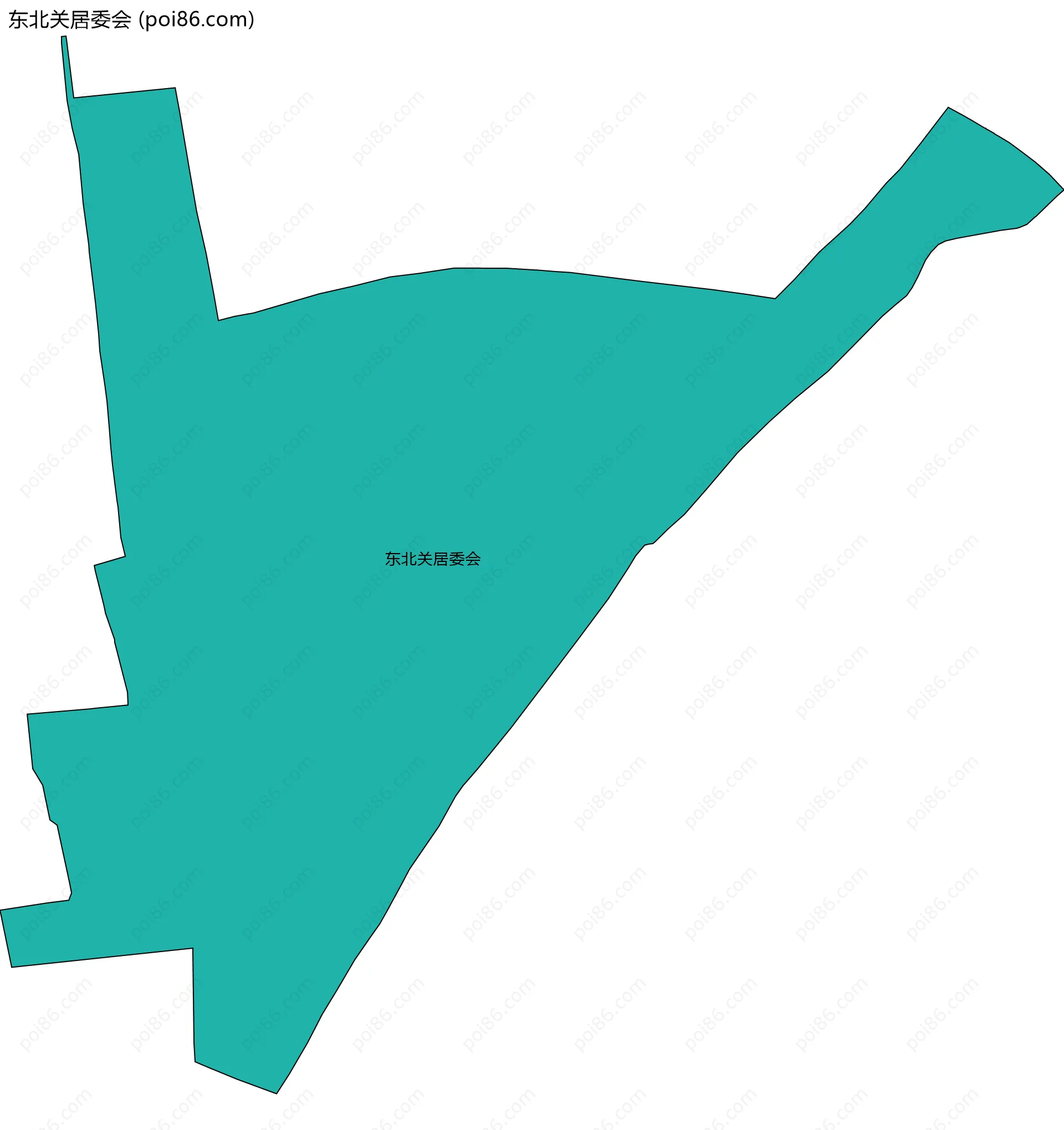 东北关居委会边界地图