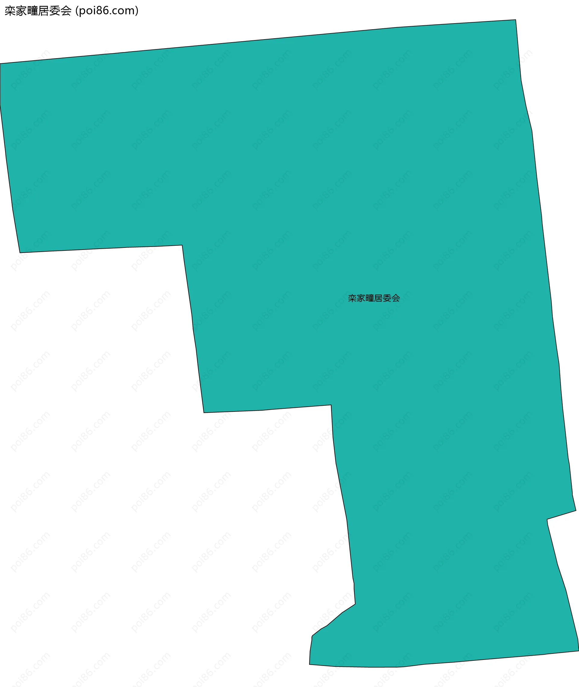 栾家疃居委会边界地图