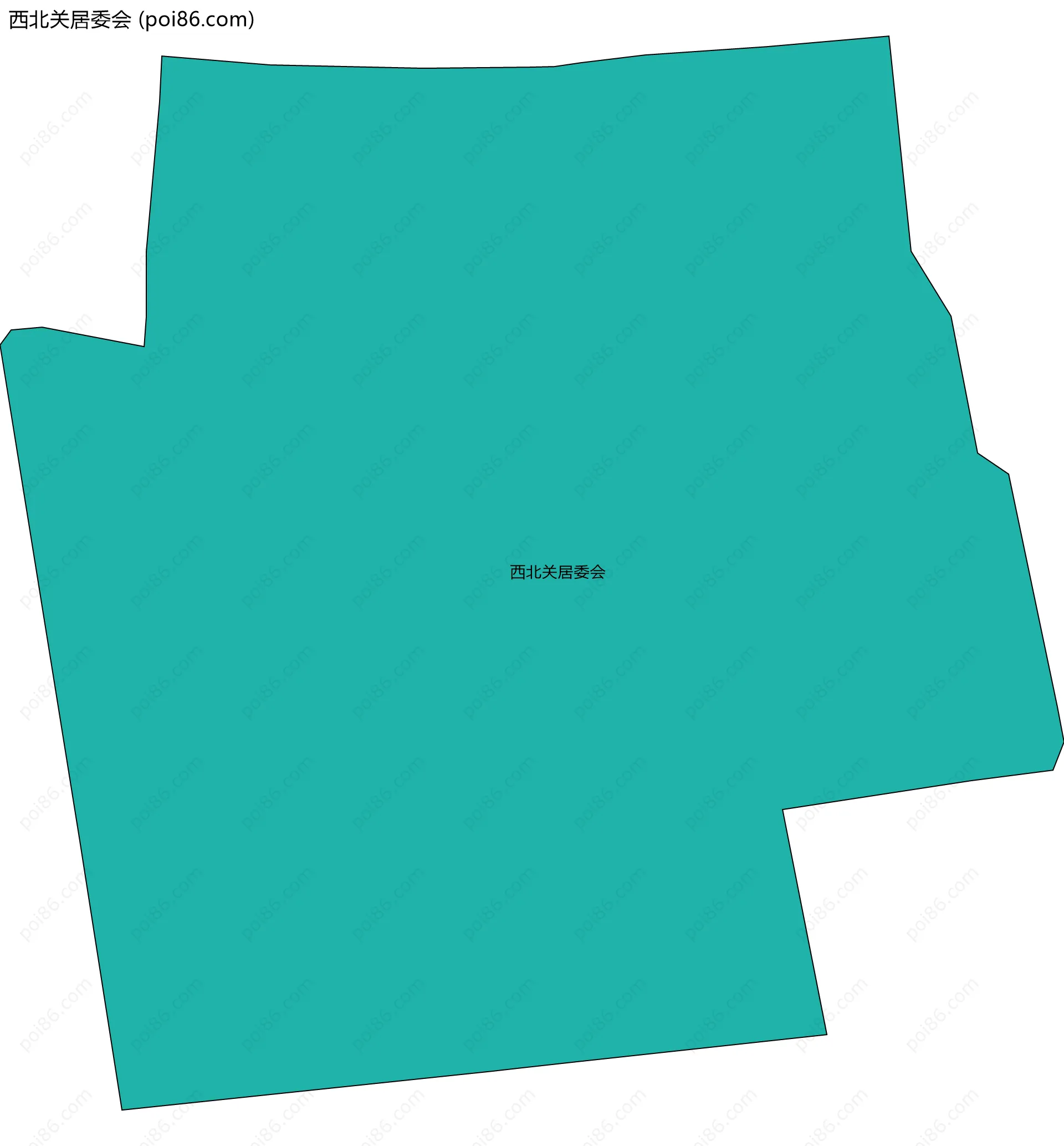 西北关居委会边界地图