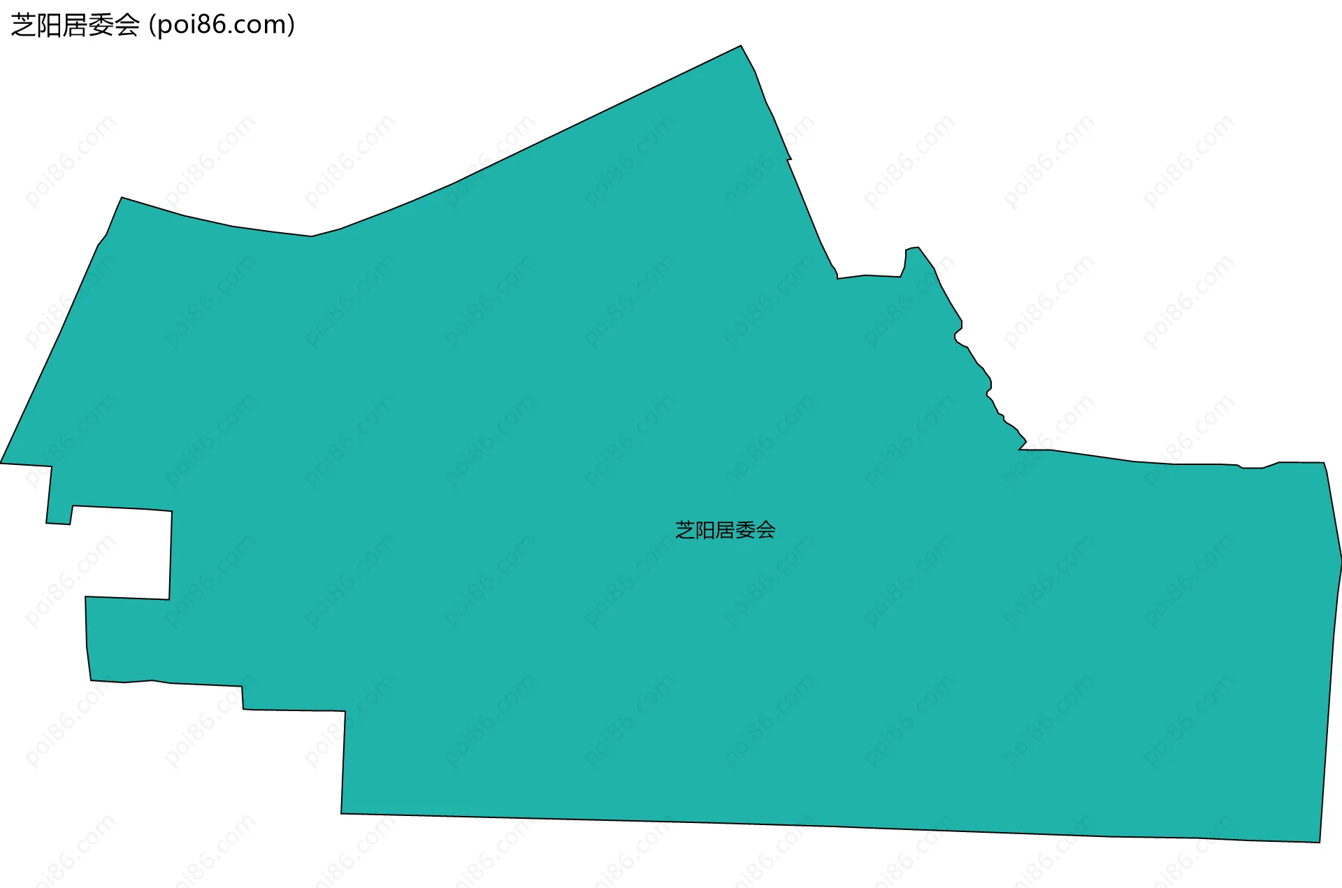 芝阳居委会边界地图