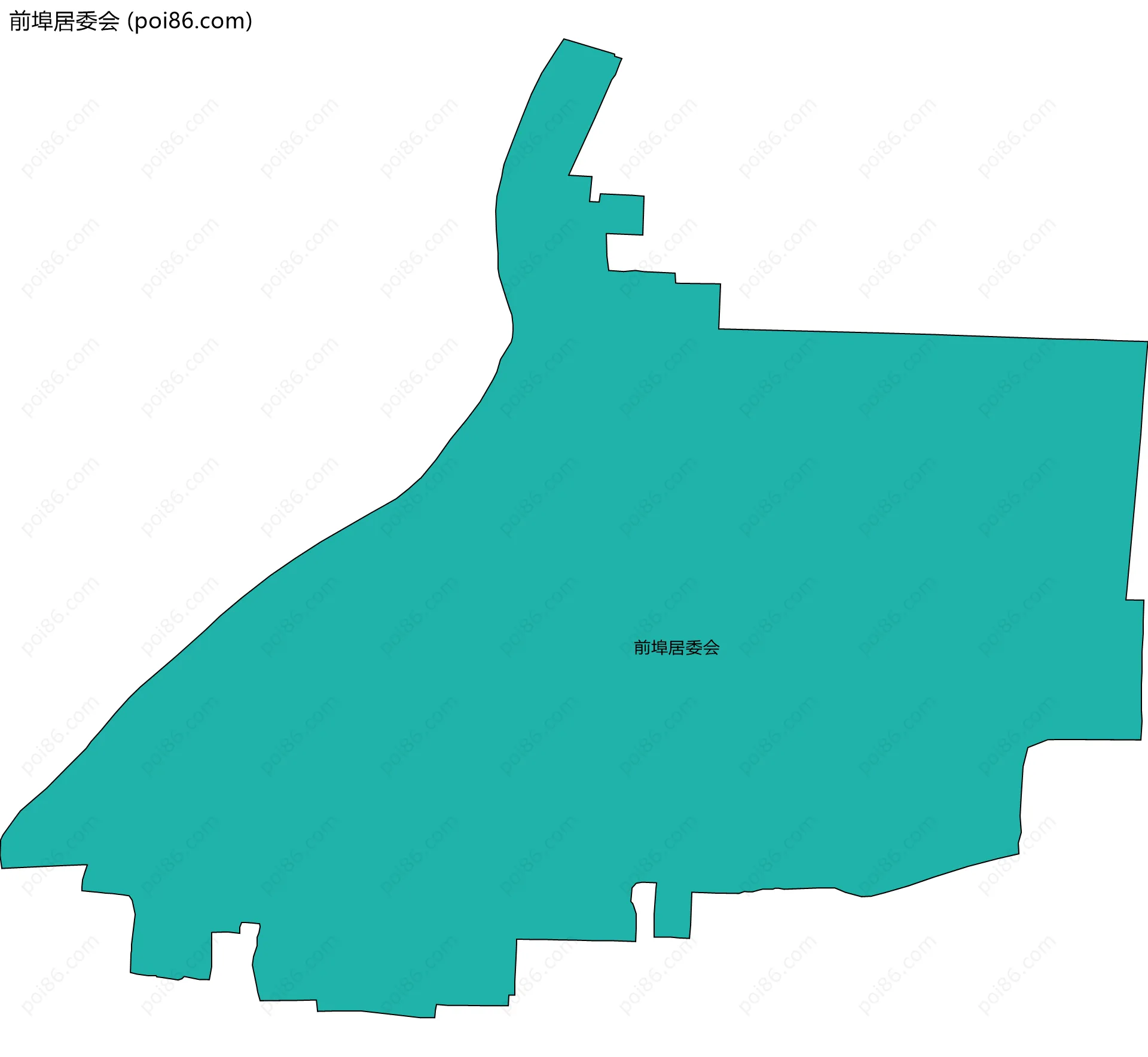 前埠居委会边界地图