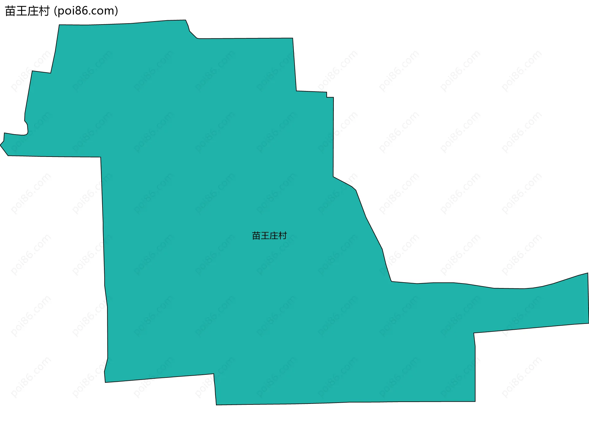 苗王庄村边界地图