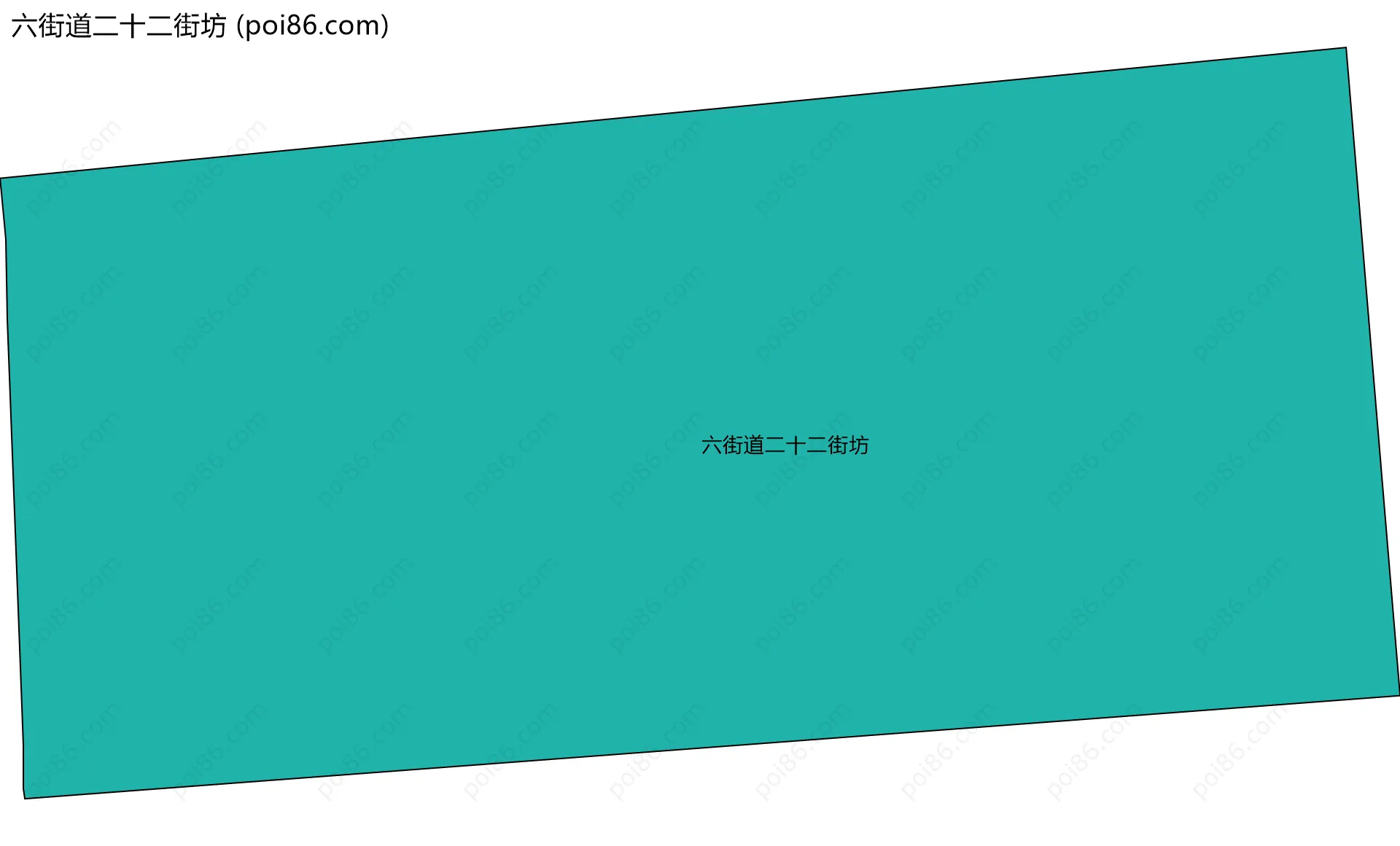 六街道二十二街坊边界地图