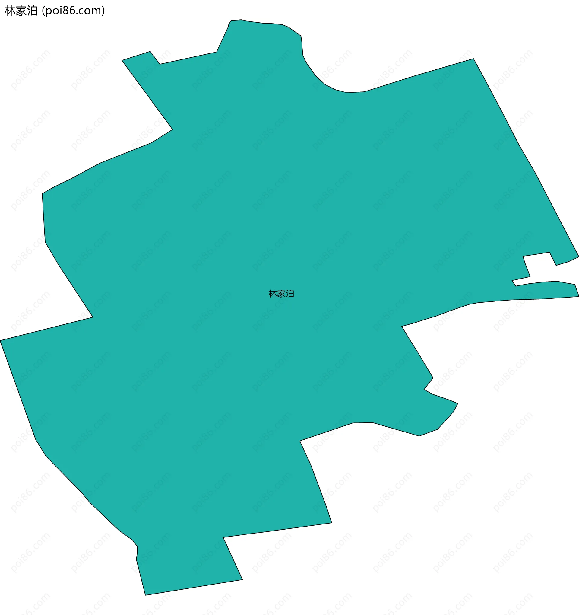 林家泊边界地图