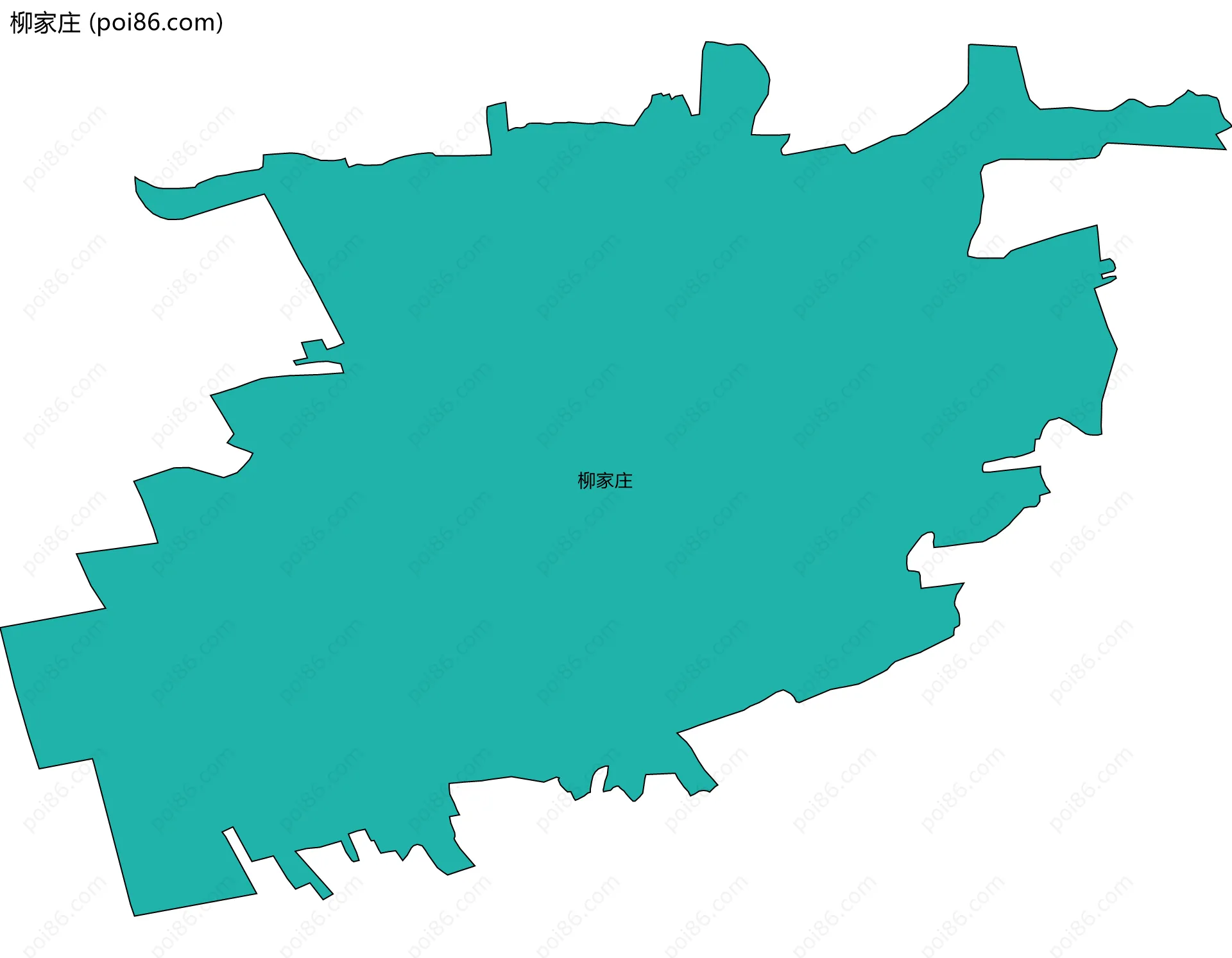 柳家庄边界地图
