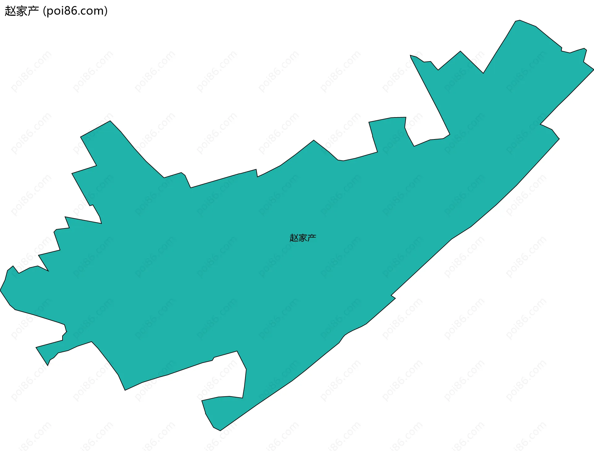 赵家产边界地图