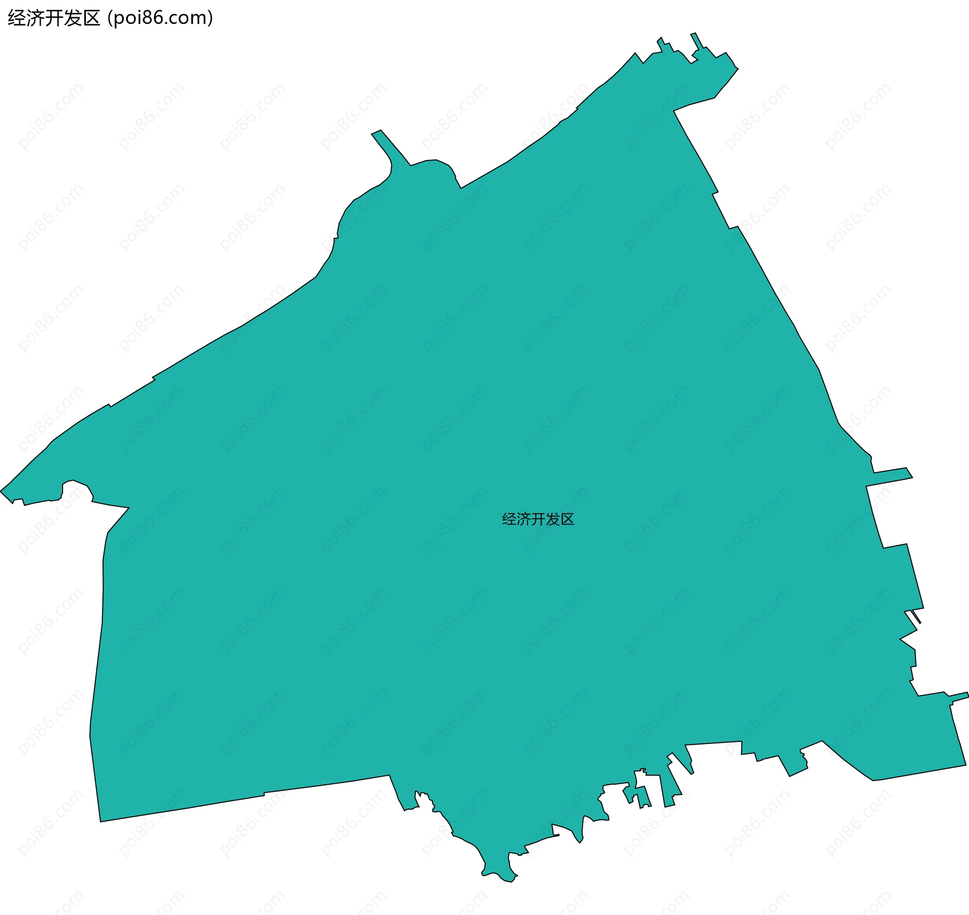 经济开发区边界地图