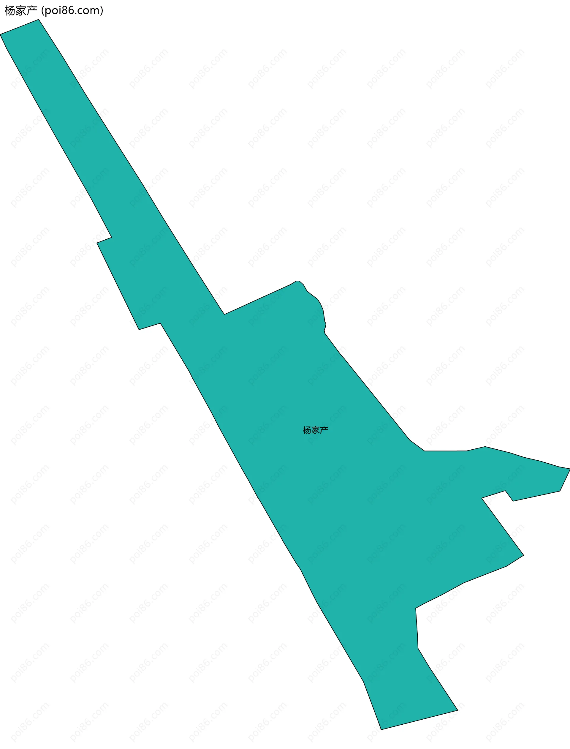 杨家产边界地图